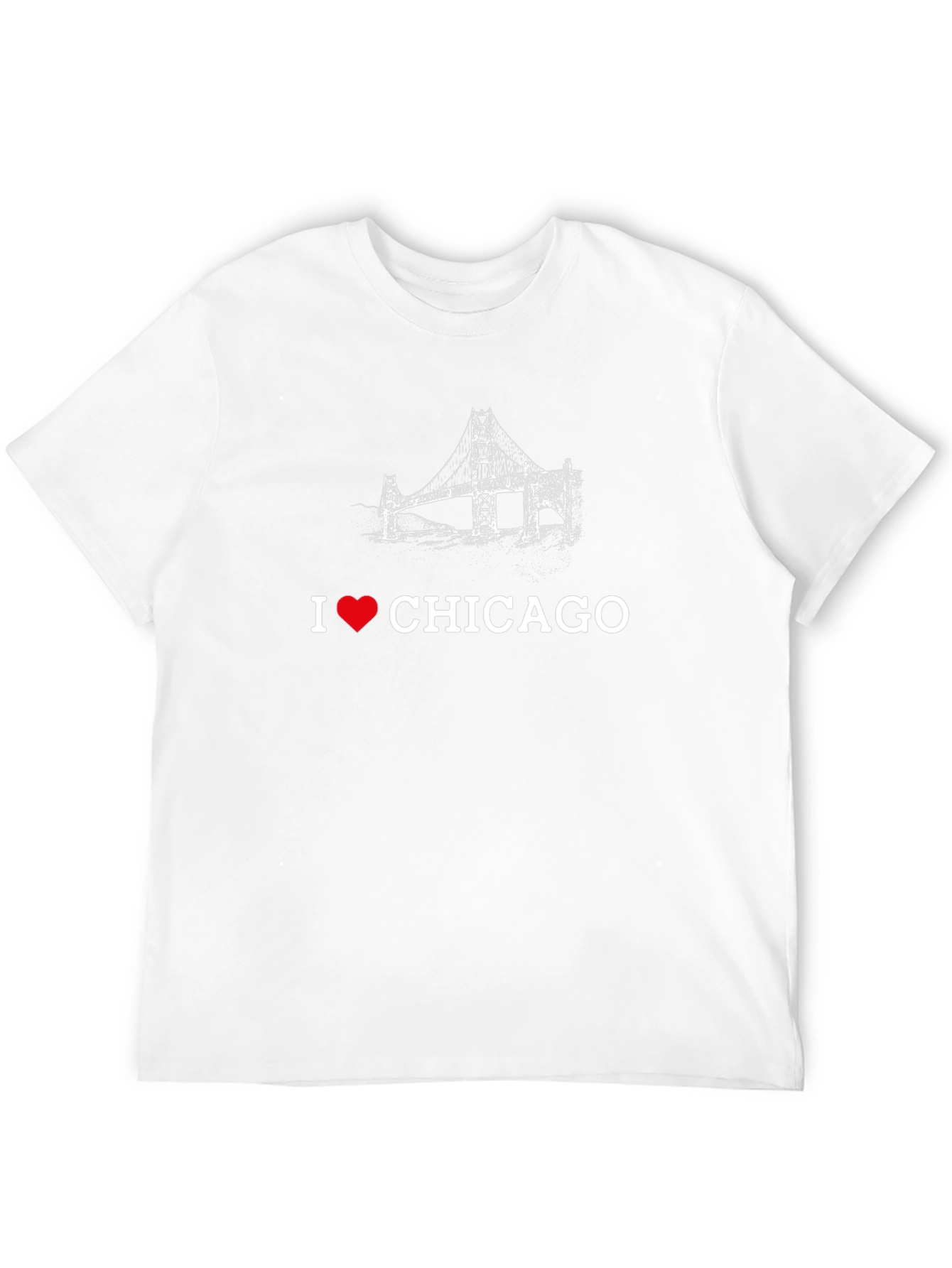 I Love Chicago Bridge Graphic Tee