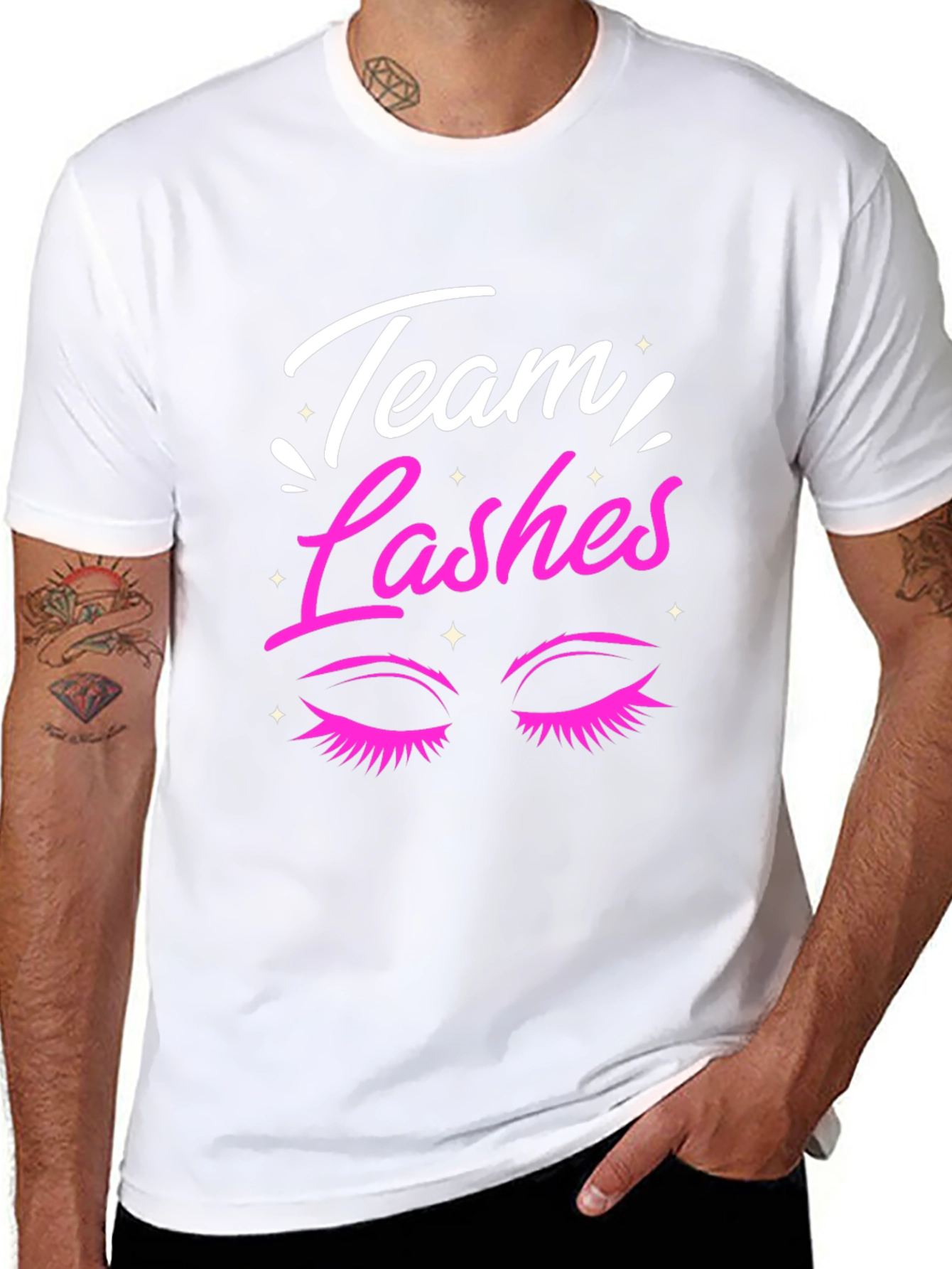 Team Lashes T-Shirt - Beauty & Makeup