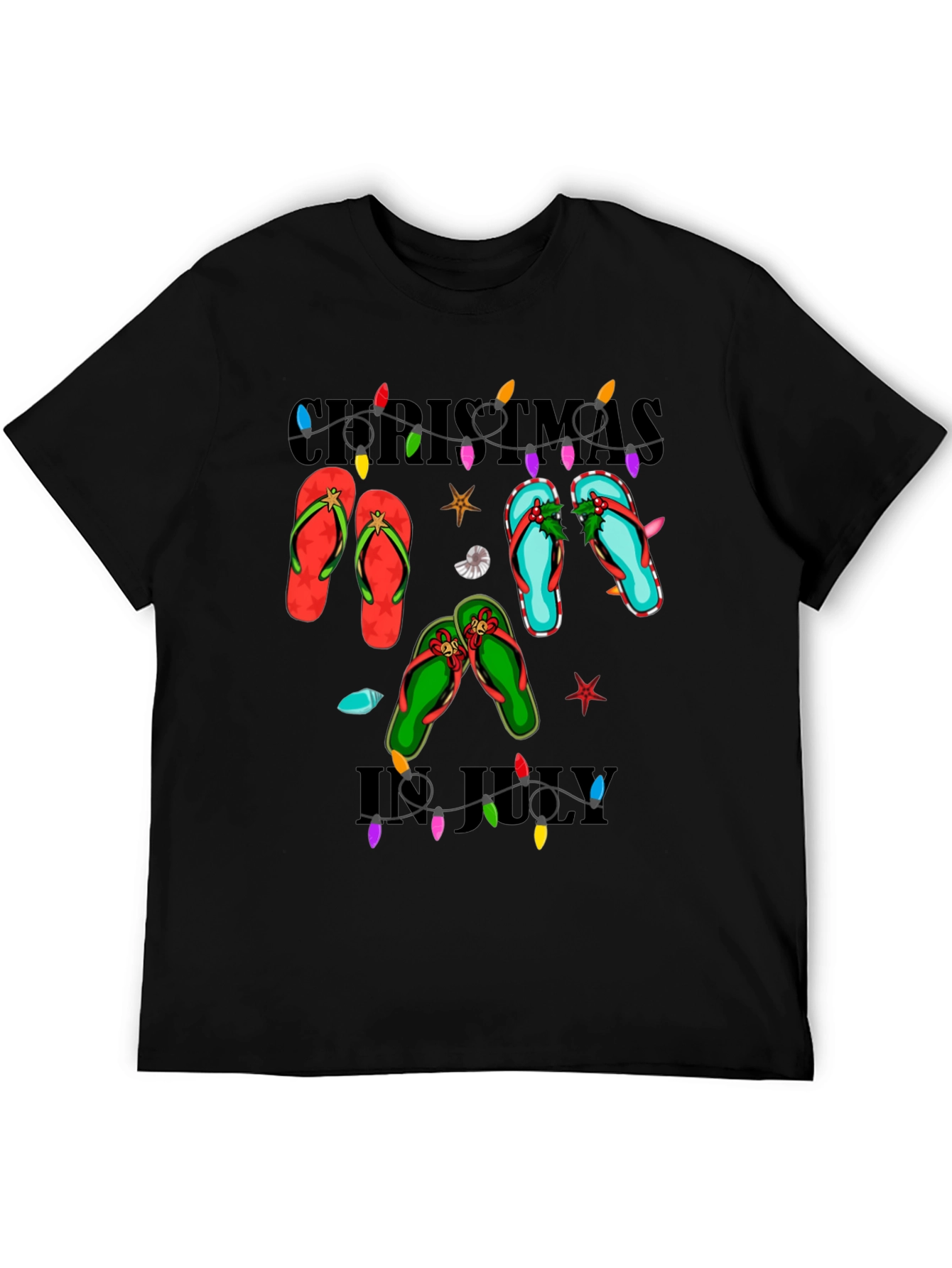 Christmas in July Flip Flops T-Shirt