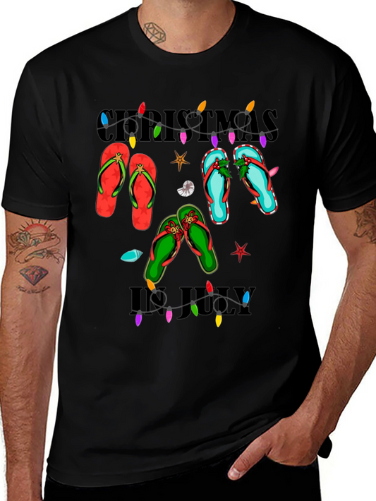 Christmas in July Flip Flops T-Shirt