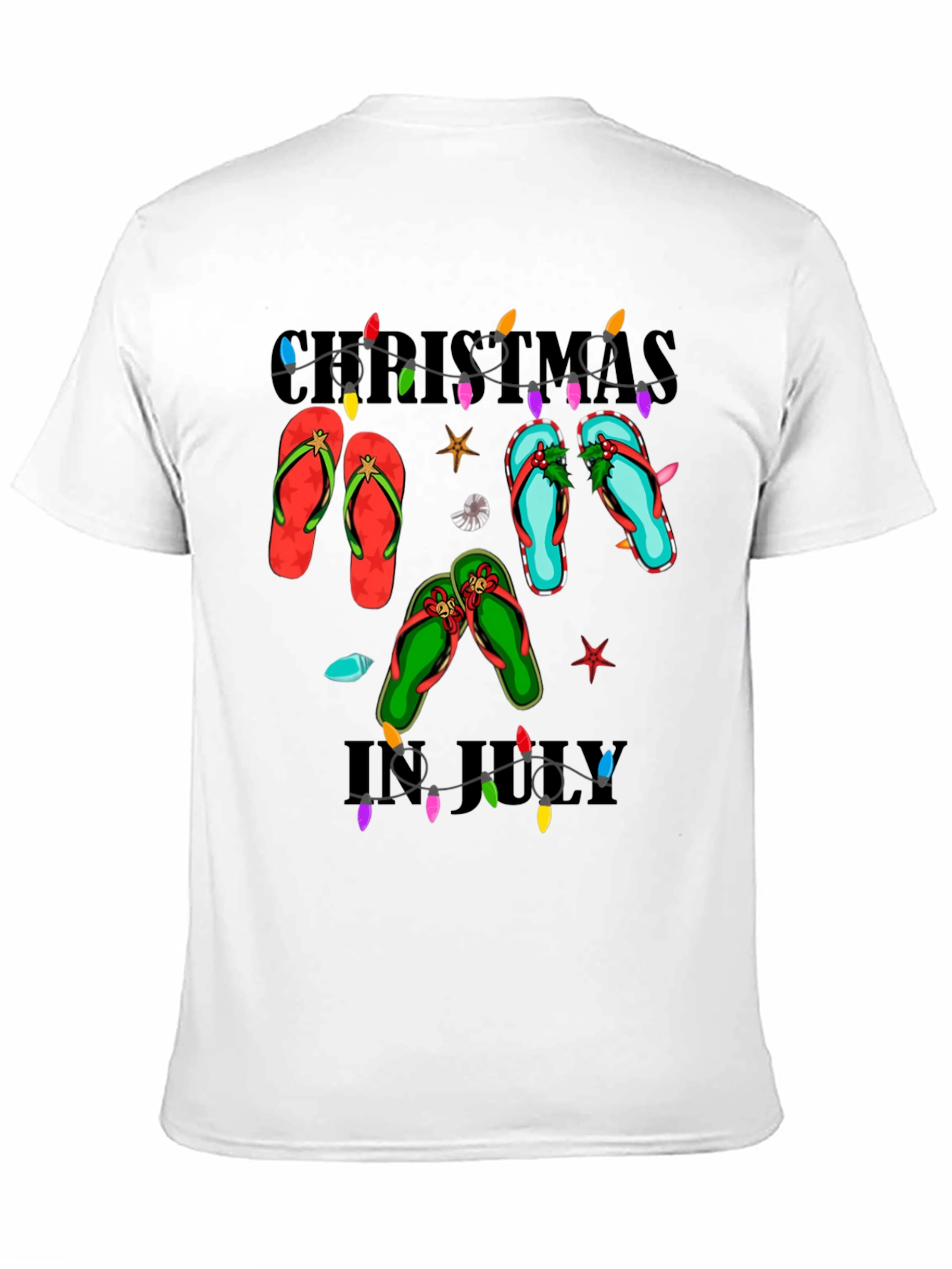 Christmas in July Flip Flops T-Shirt