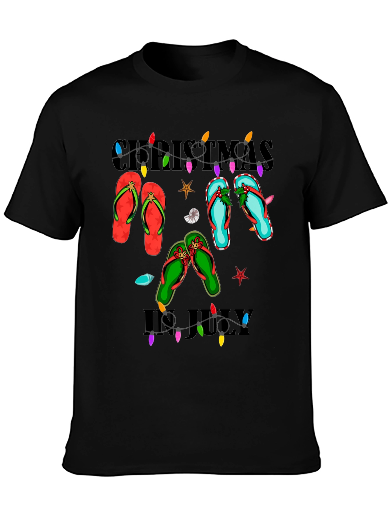 Christmas in July Flip Flops T-Shirt