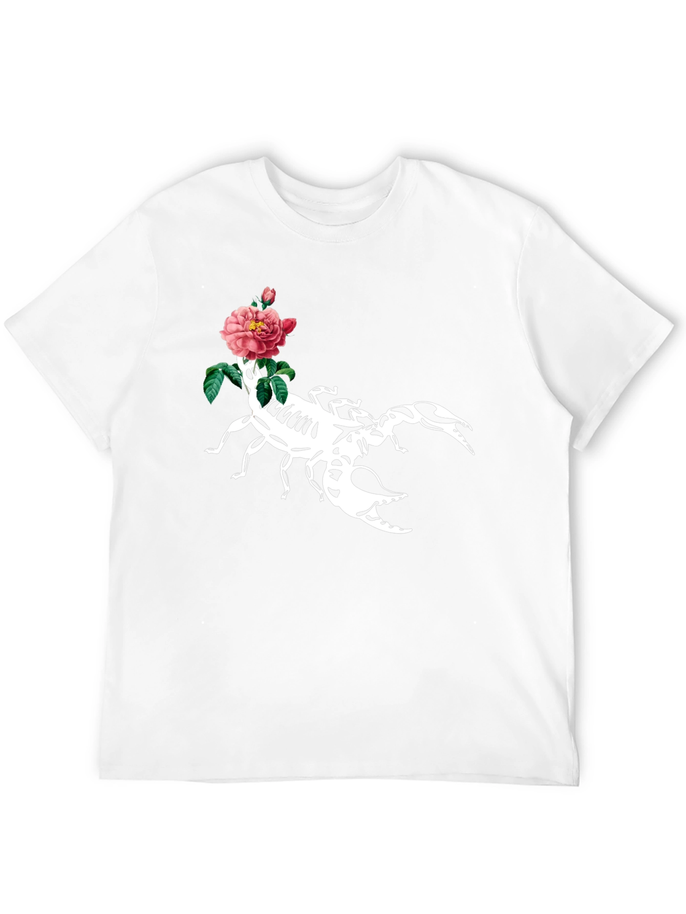 Scorpion & Rose Graphic T-Shirt