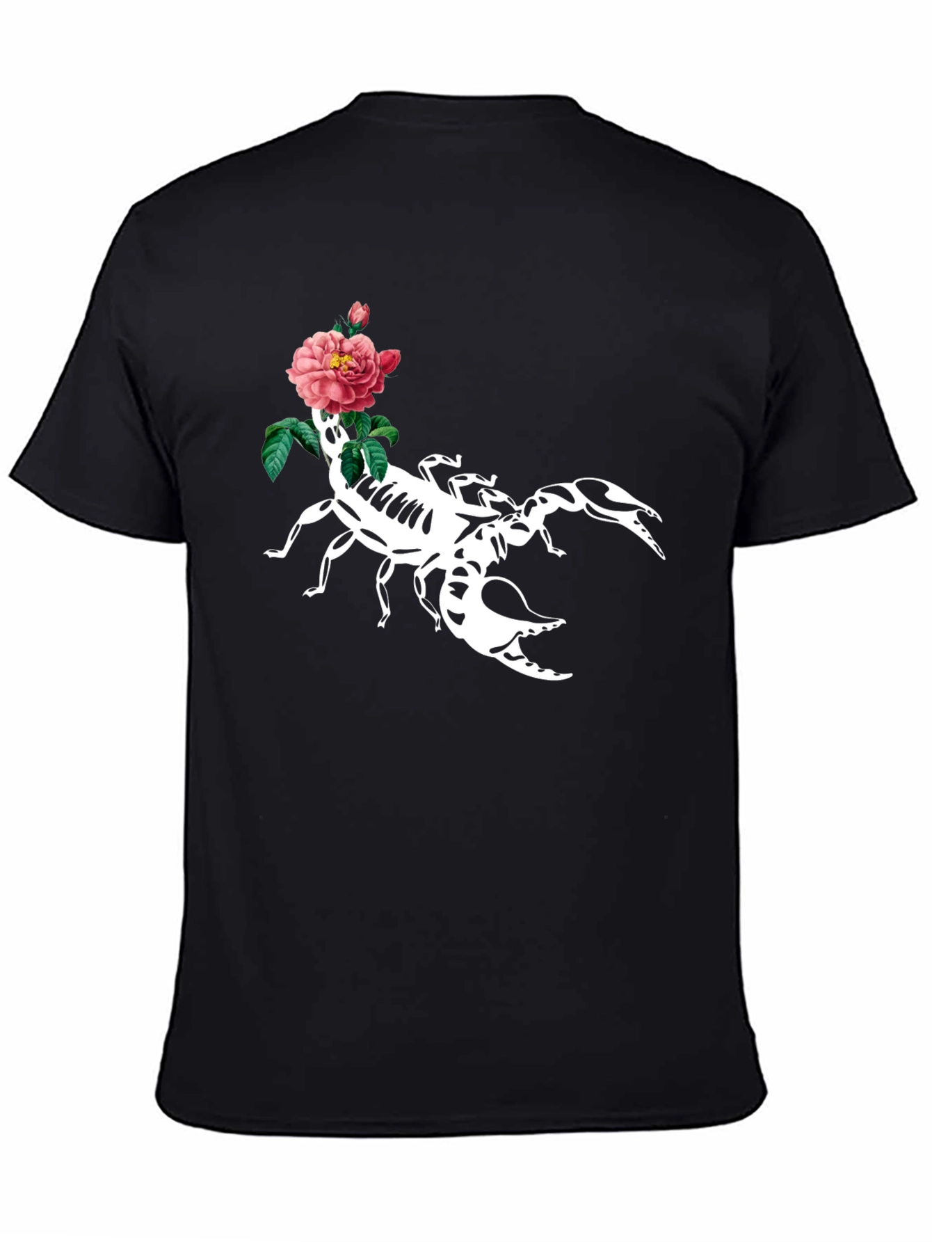Scorpion & Rose Graphic T-Shirt
