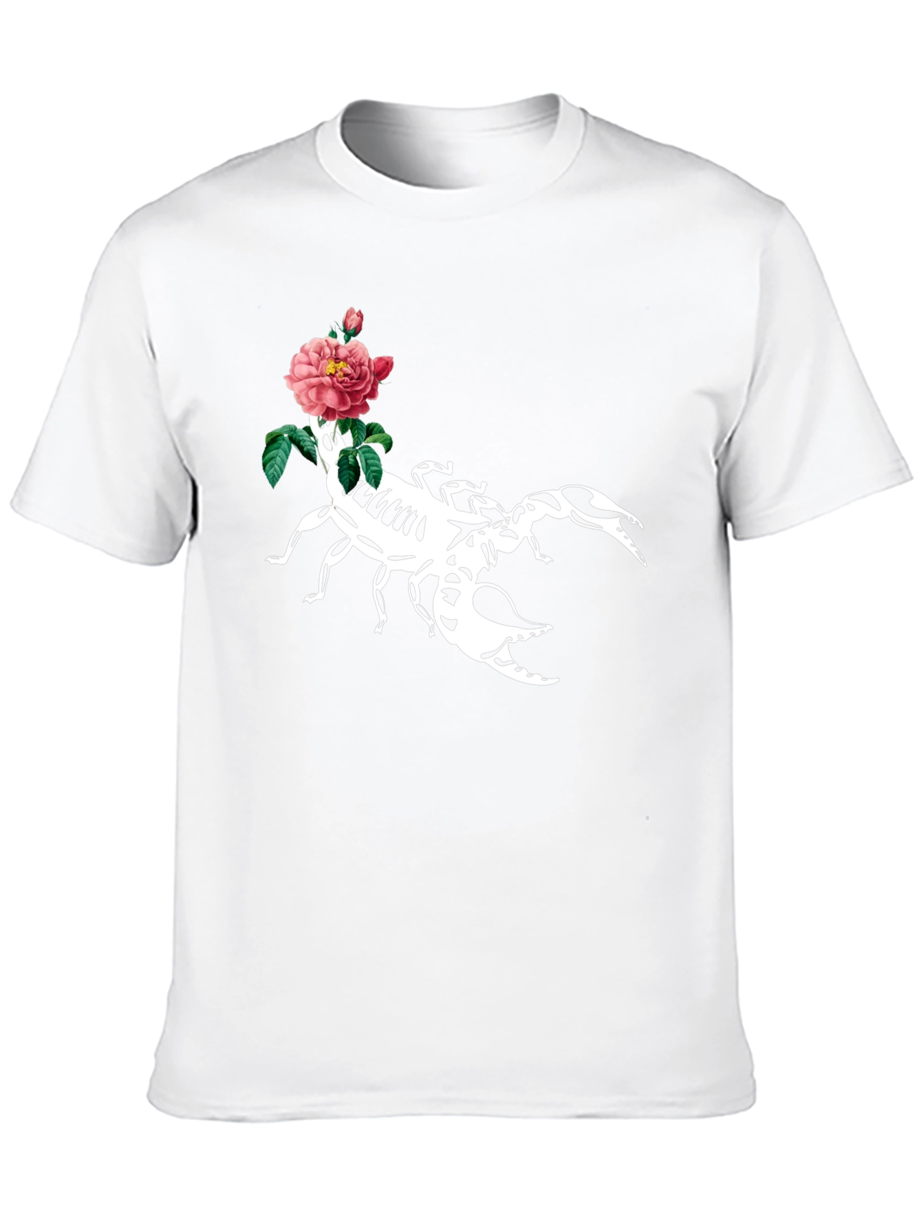 Scorpion & Rose Graphic T-Shirt