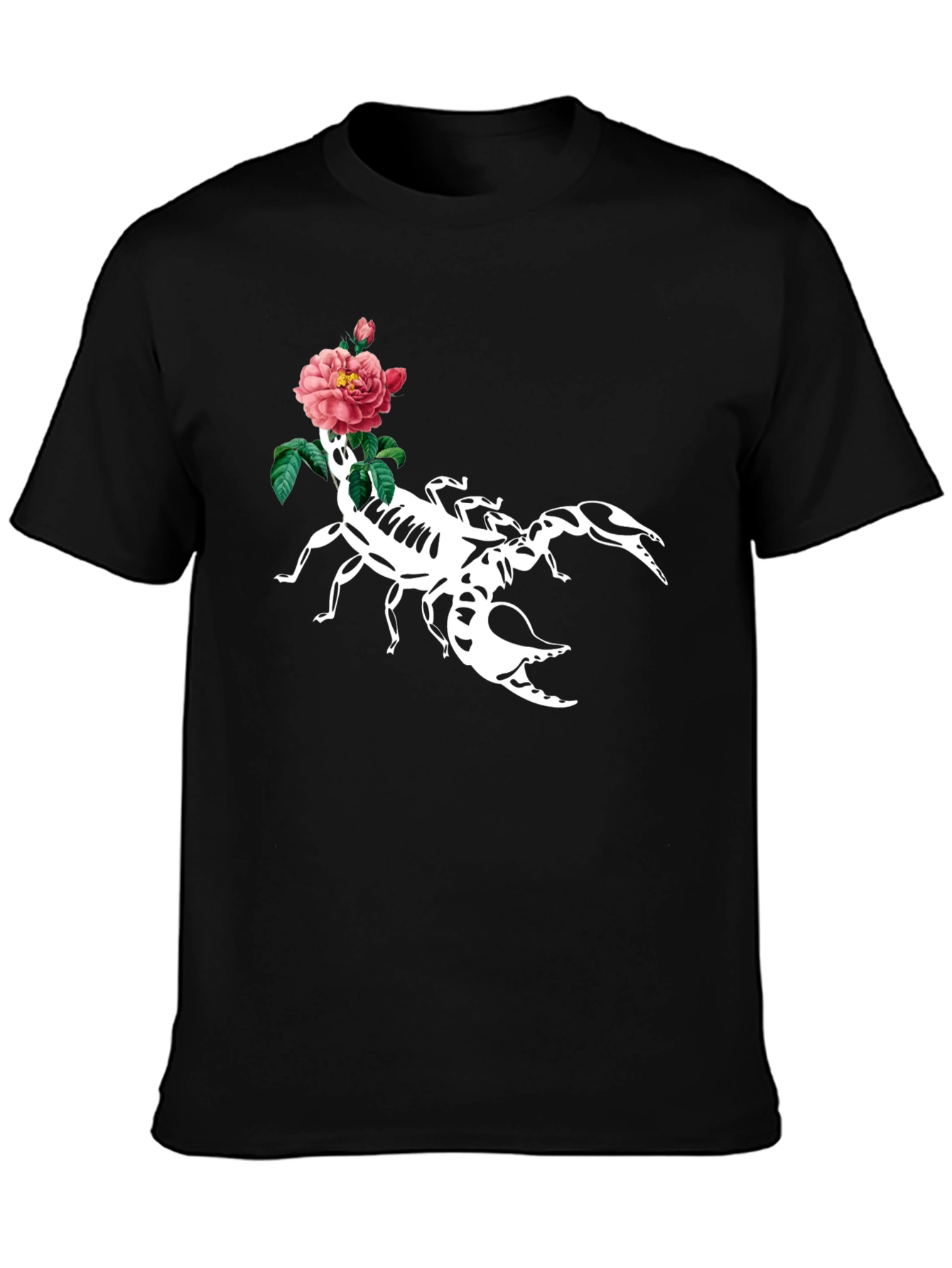 Scorpion & Rose Graphic T-Shirt