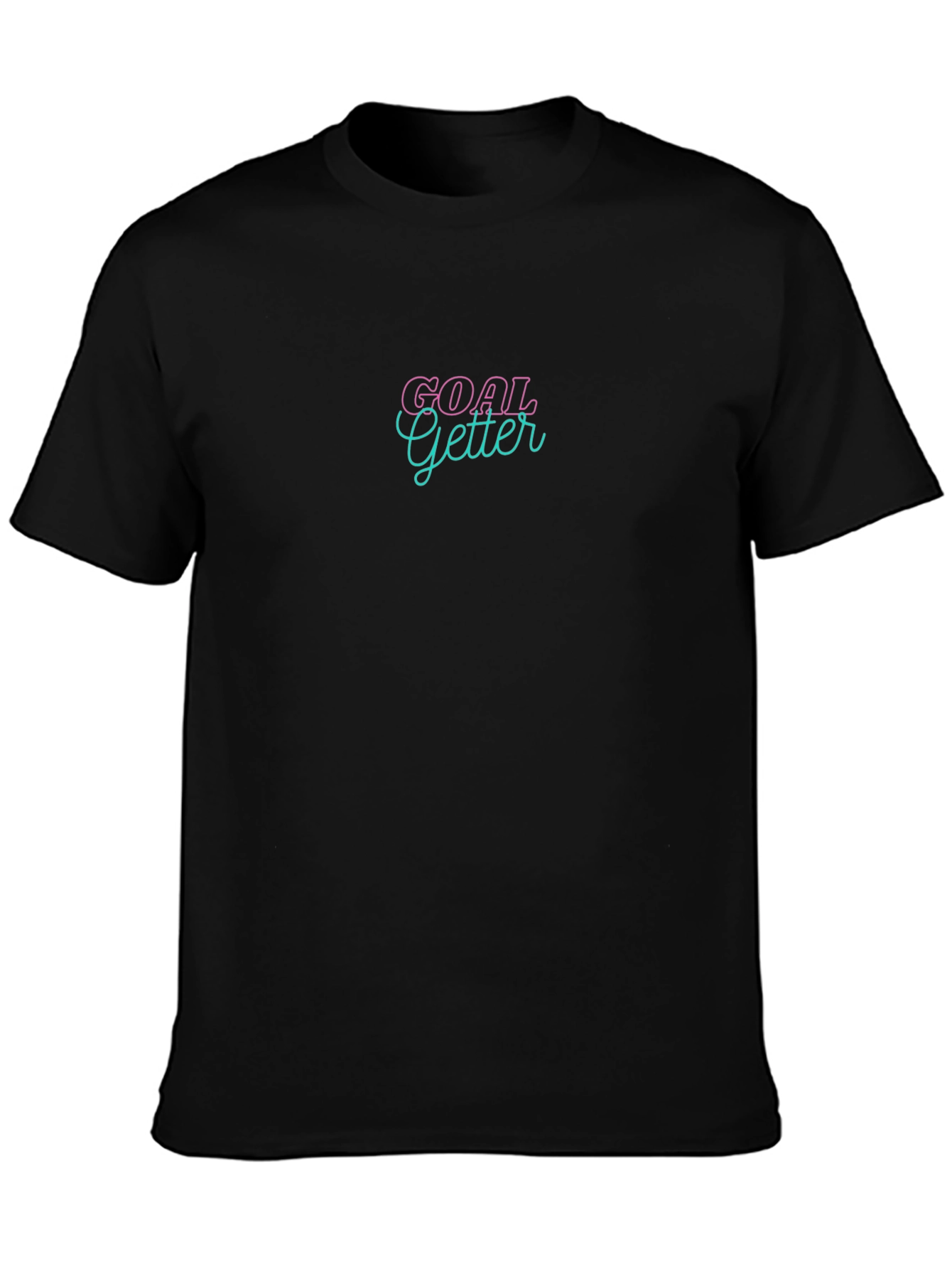 Goal Getter T-Shirt - Black Crew Neck