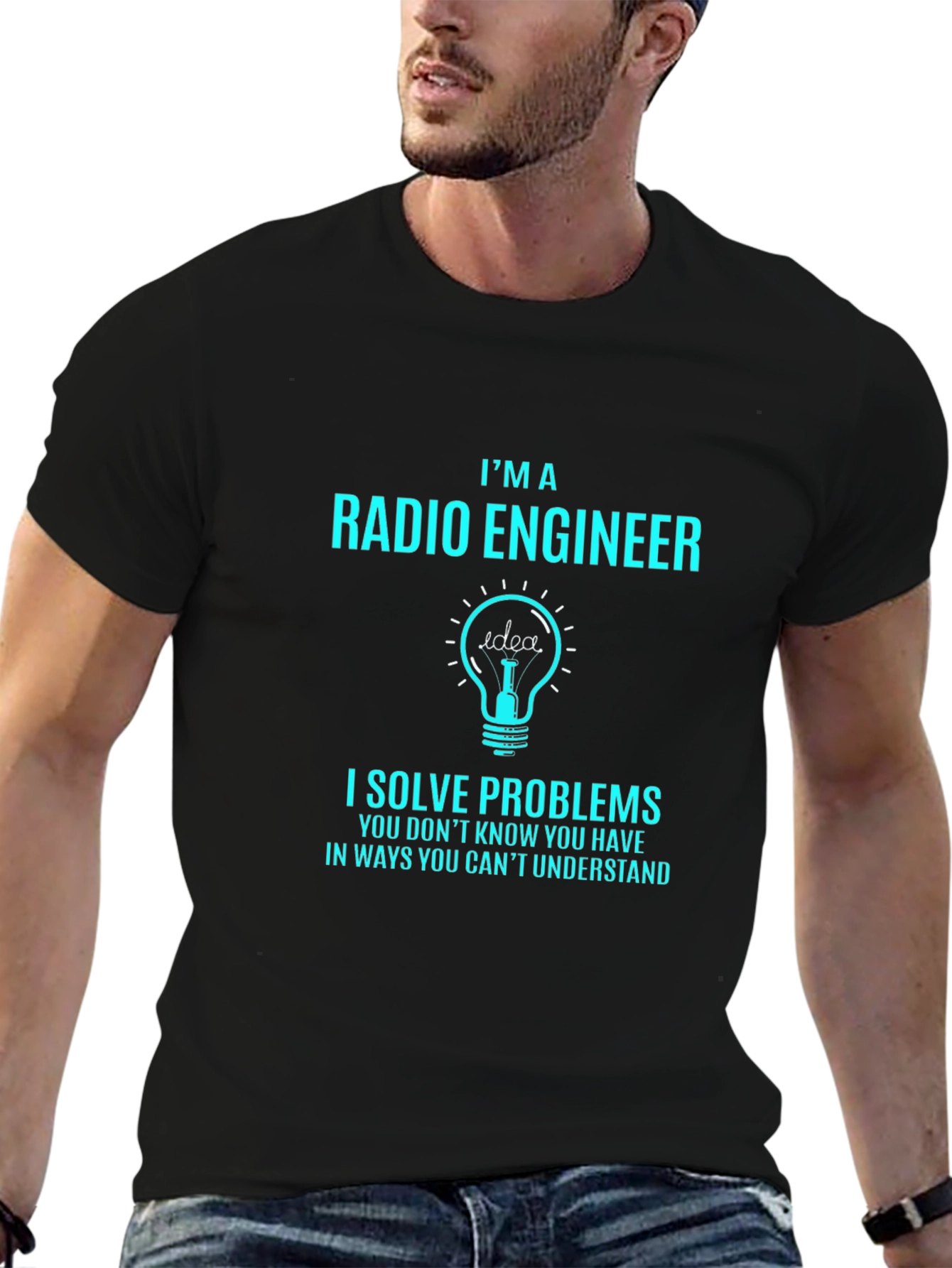 Radio Engineer T-Shirt: I Solve Problems Funny Gift