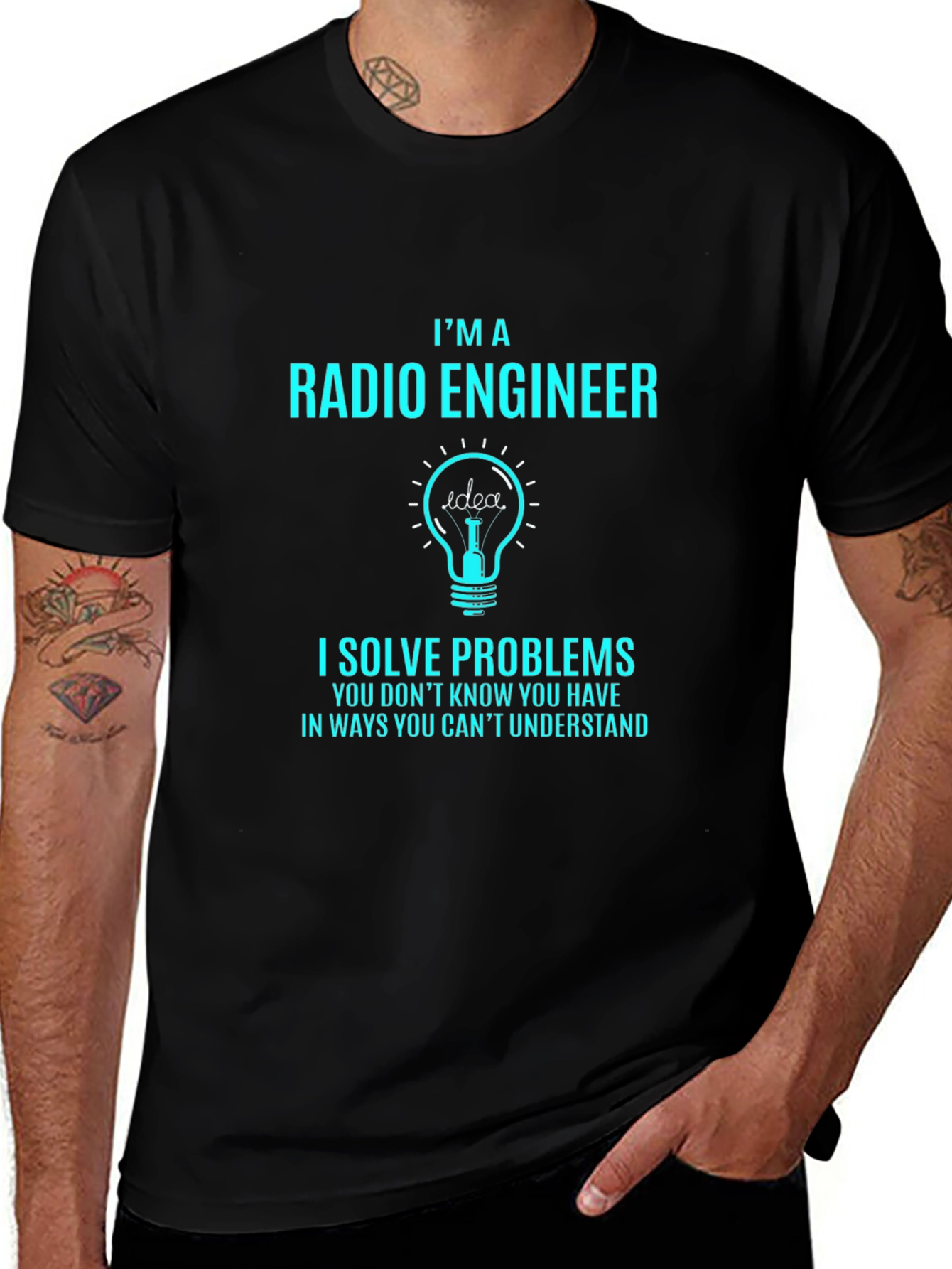 Radio Engineer T-Shirt: I Solve Problems Funny Gift