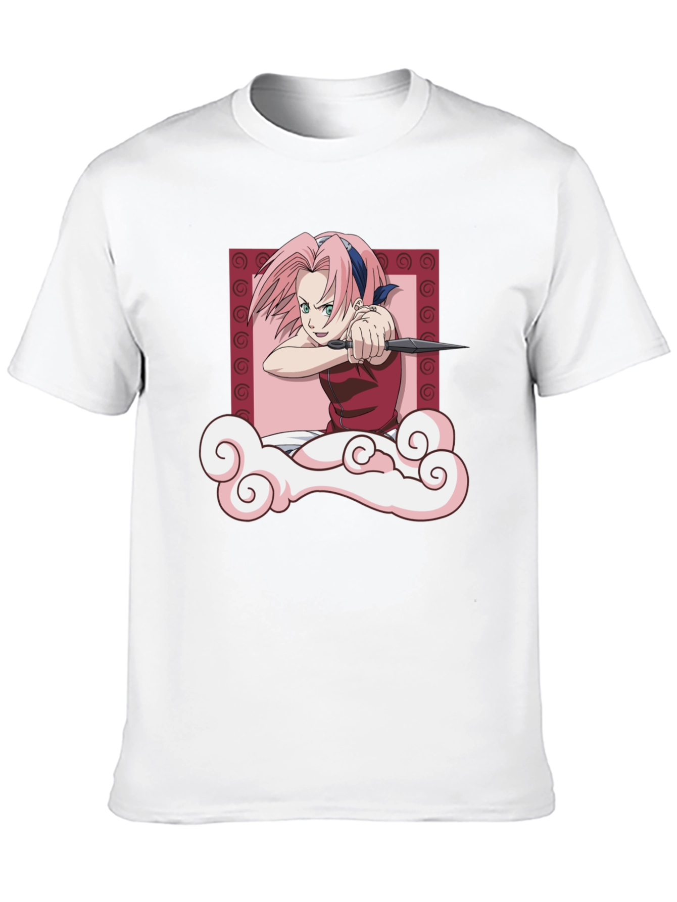 Sakura Haruno Throwing Stars T-Shirt - Anime Tee