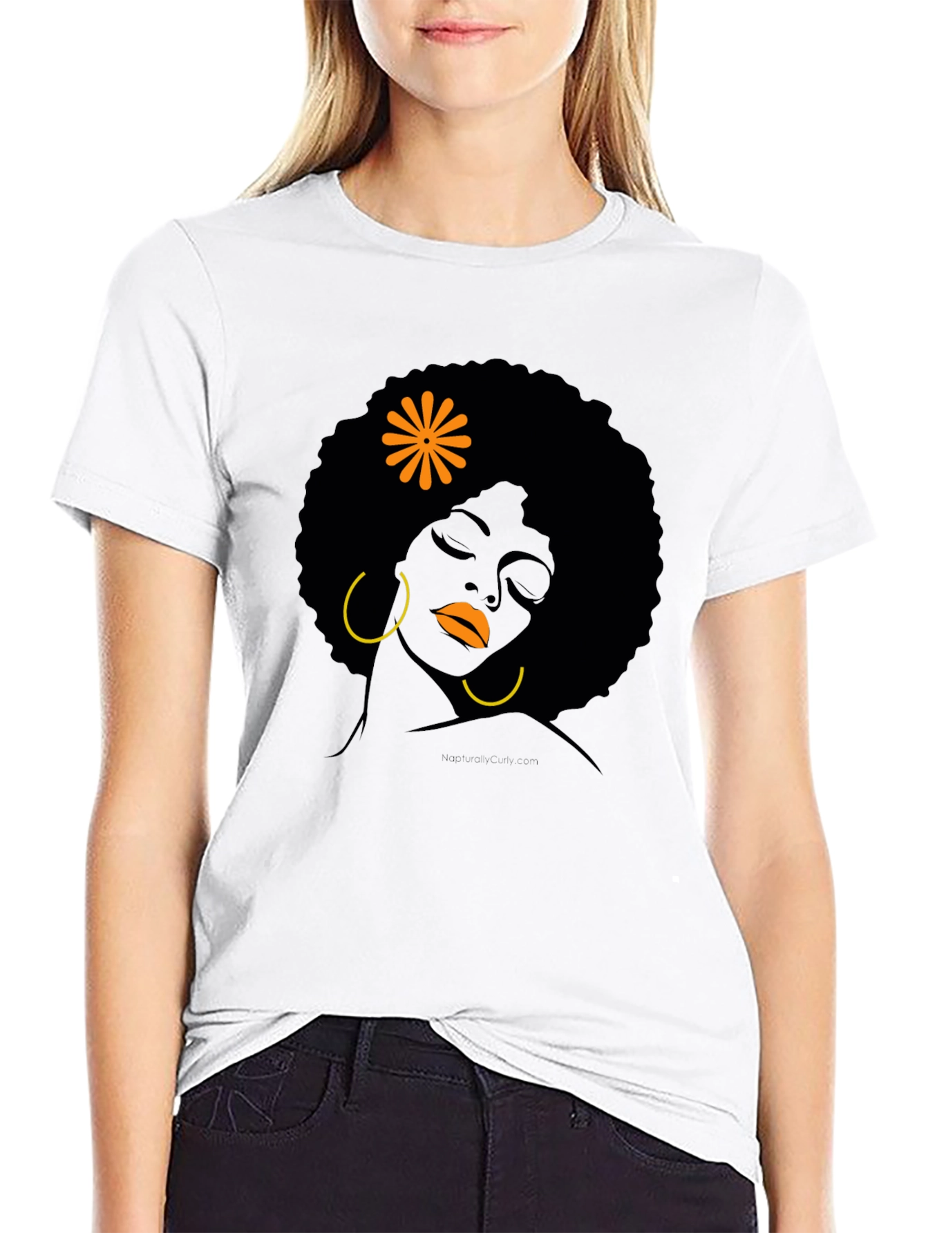 Black Girl Afro T-Shirt - Artistic Design