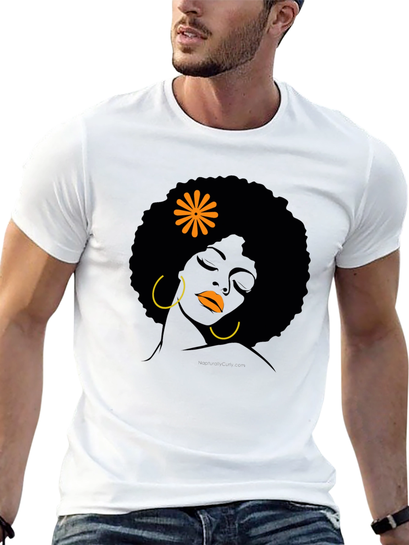 Black Girl Afro T-Shirt - Artistic Design
