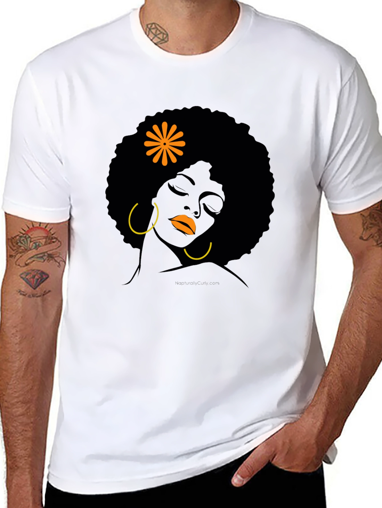 Black Girl Afro T-Shirt - Artistic Design