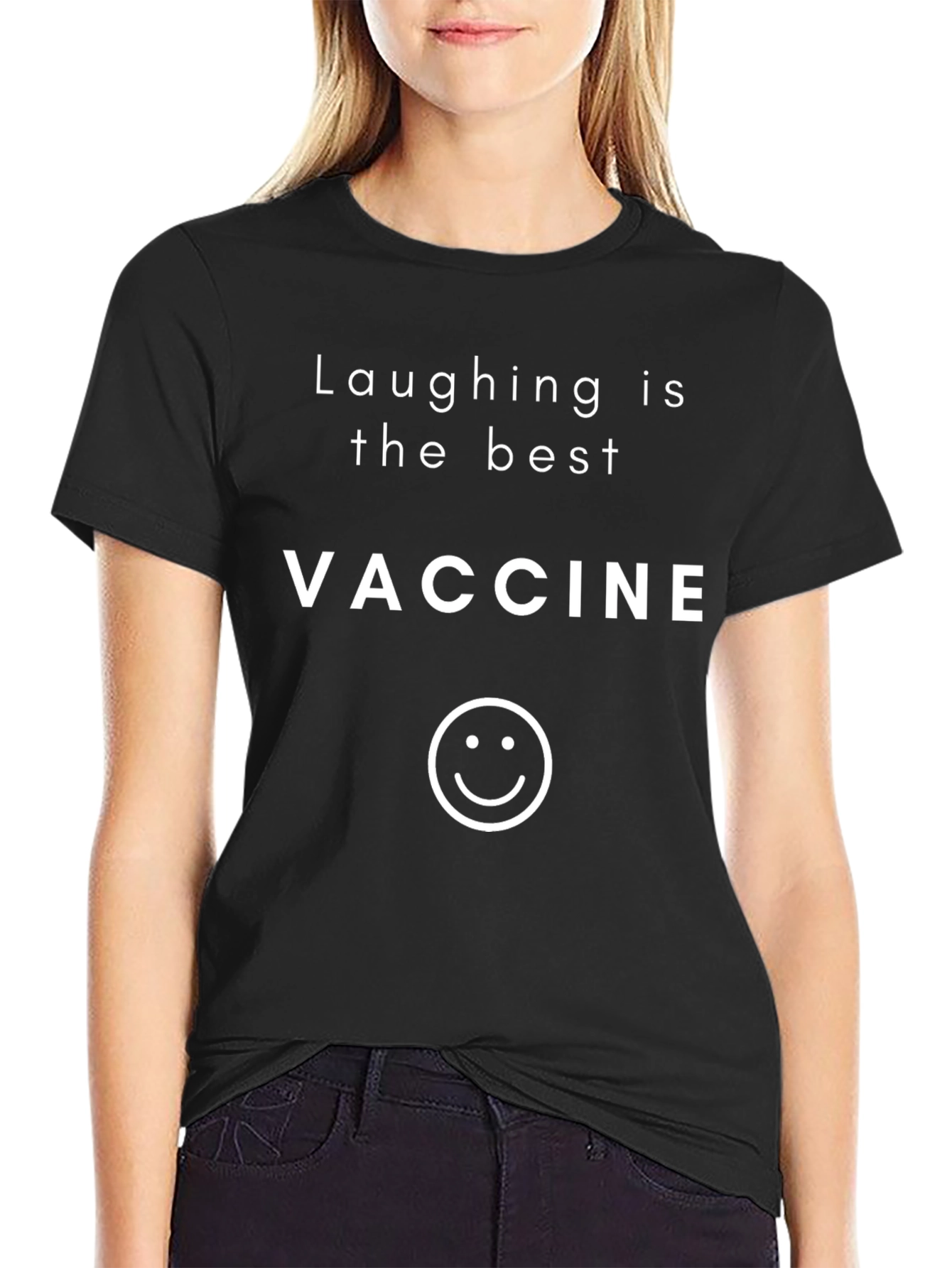 Laughing is the Best Vaccine Graphic Tee