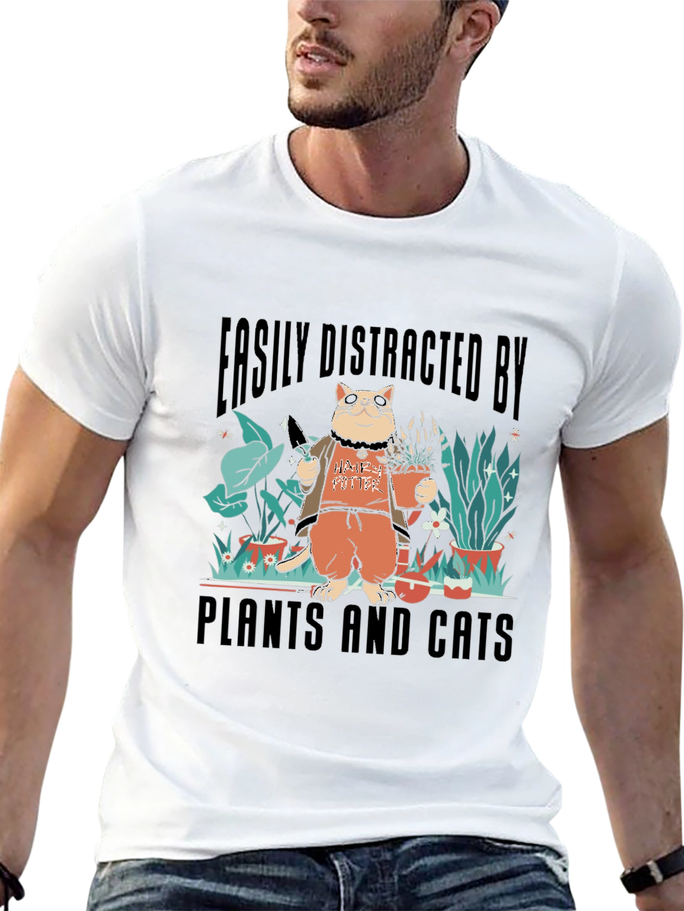 Plants and Cats T-shirt