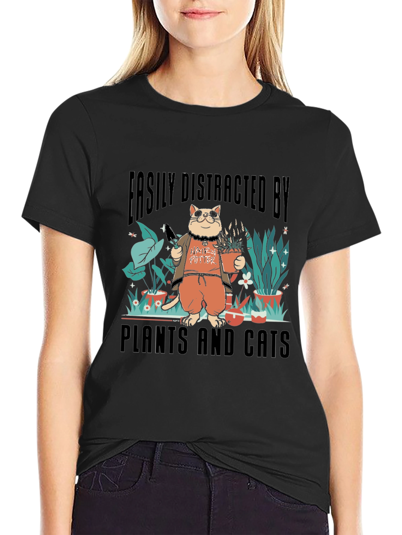 Plants and Cats T-shirt
