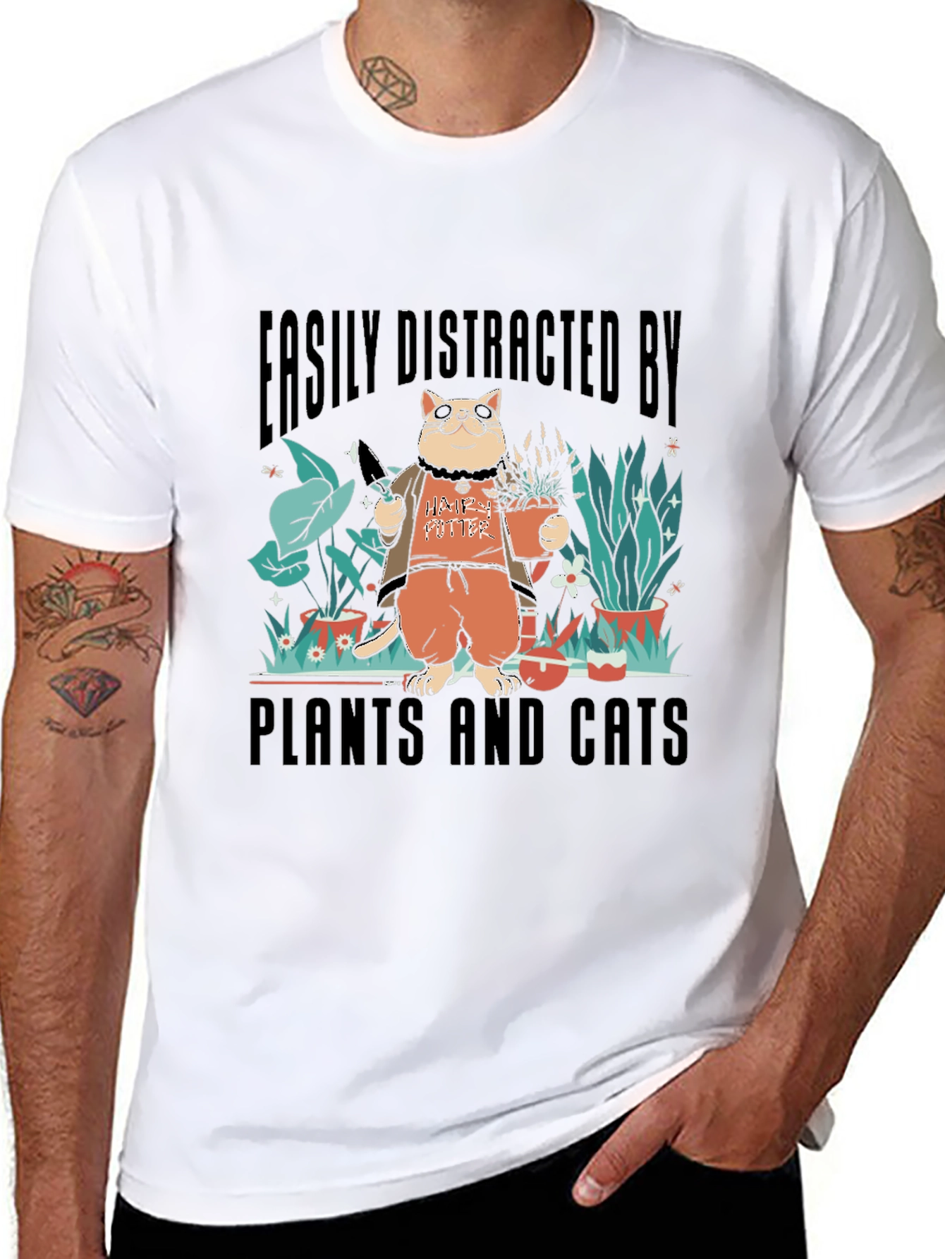 Plants and Cats T-shirt