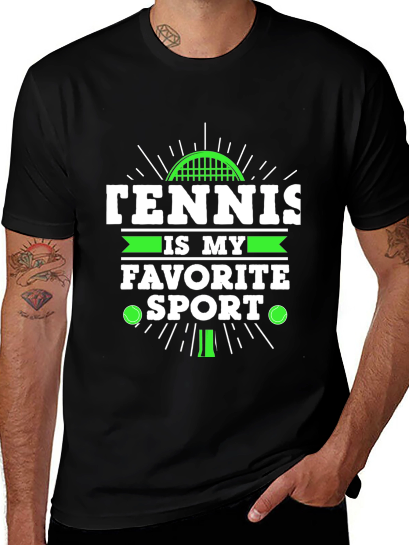 Tennis is My Favorite Sport Graphic T-Shirt