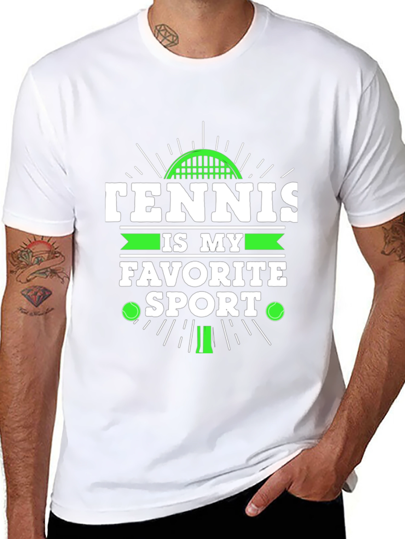 Tennis is My Favorite Sport Graphic T-Shirt