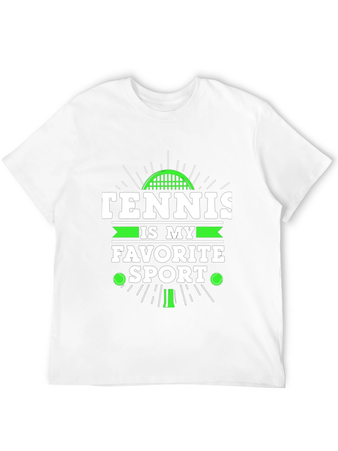 Tennis is My Favorite Sport Graphic T-Shirt