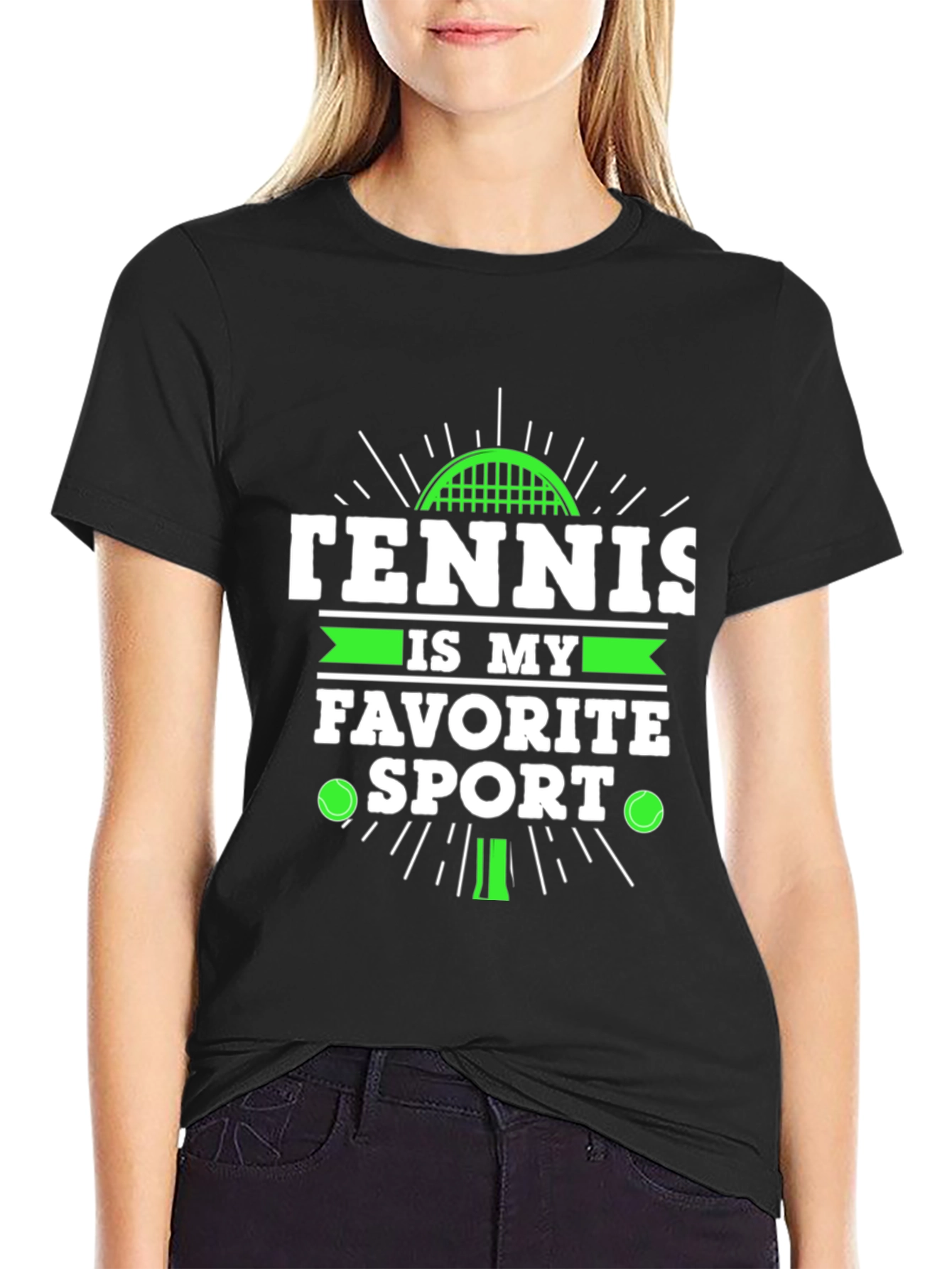 Tennis is My Favorite Sport Graphic T-Shirt