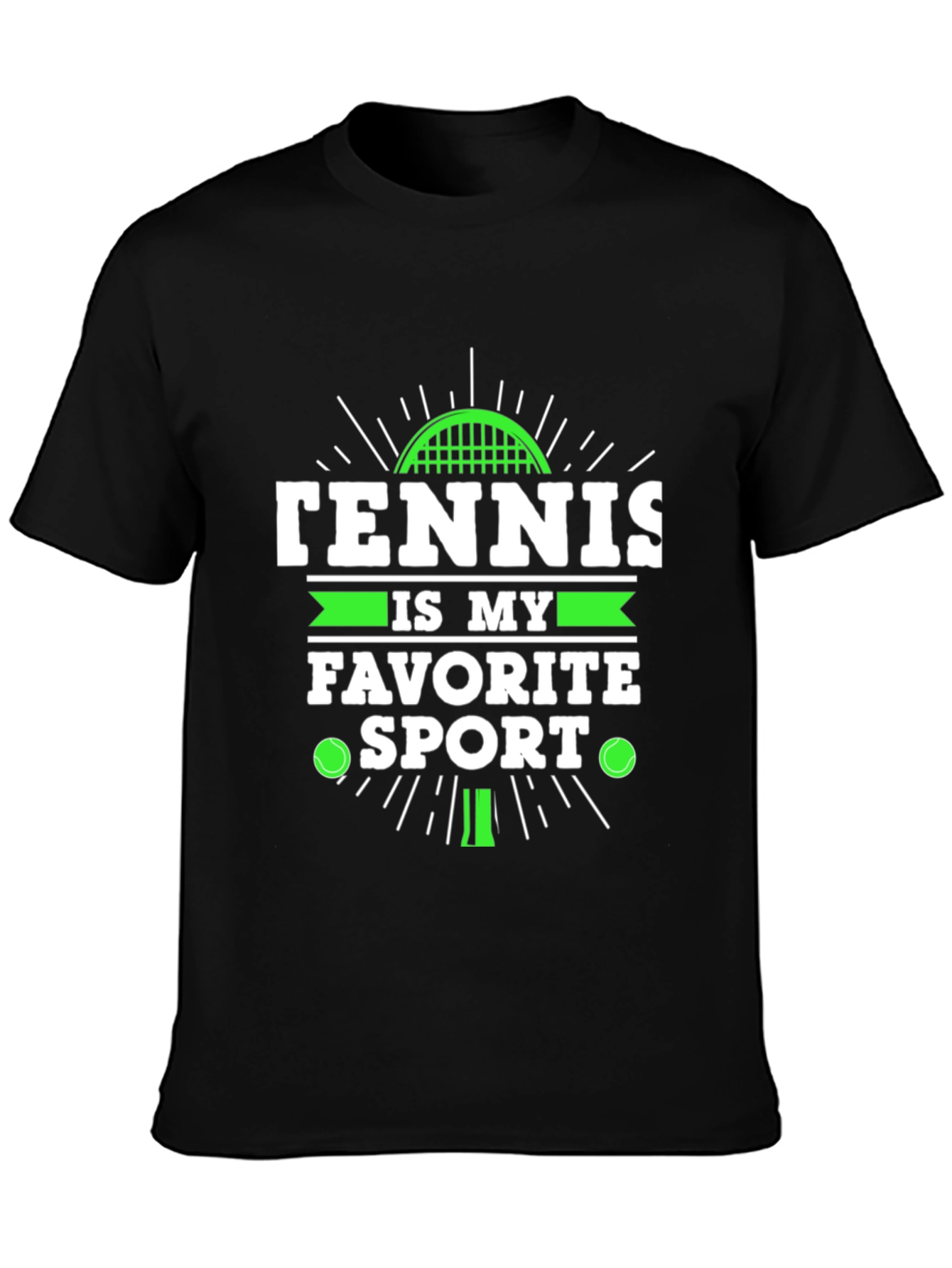 Tennis is My Favorite Sport Graphic T-Shirt