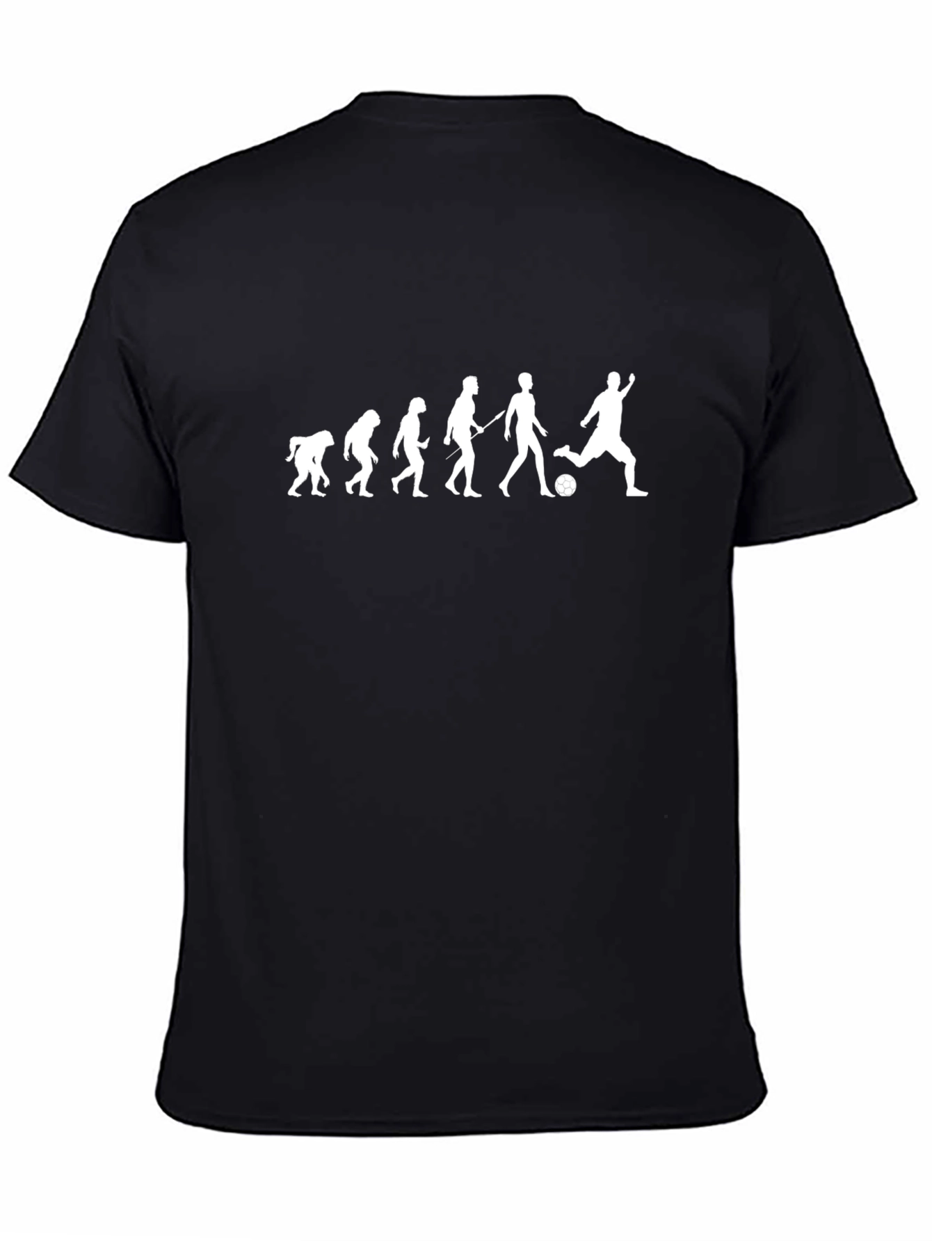 Evolution of Soccer Black T-Shirt