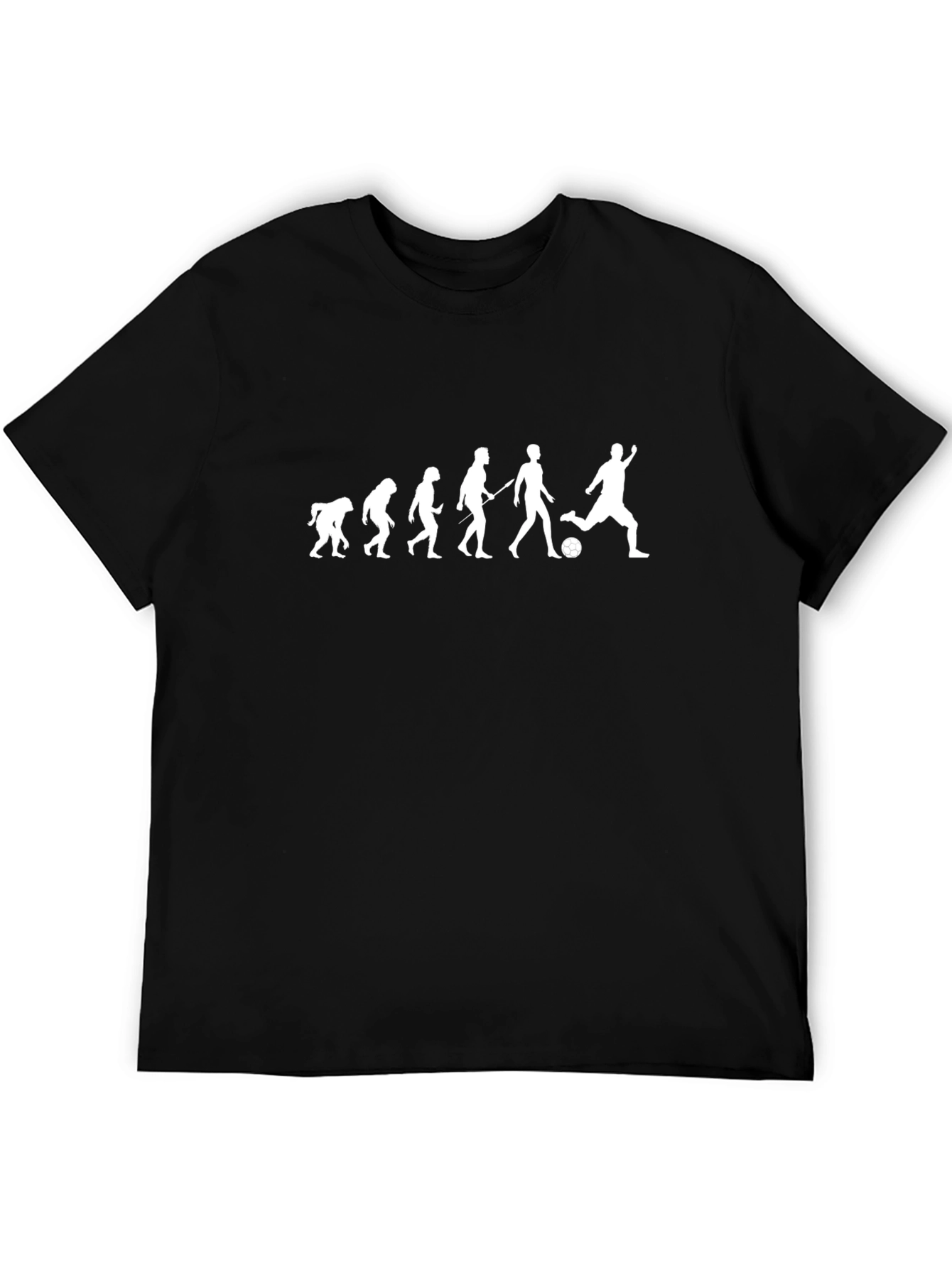 Evolution of Soccer Black T-Shirt