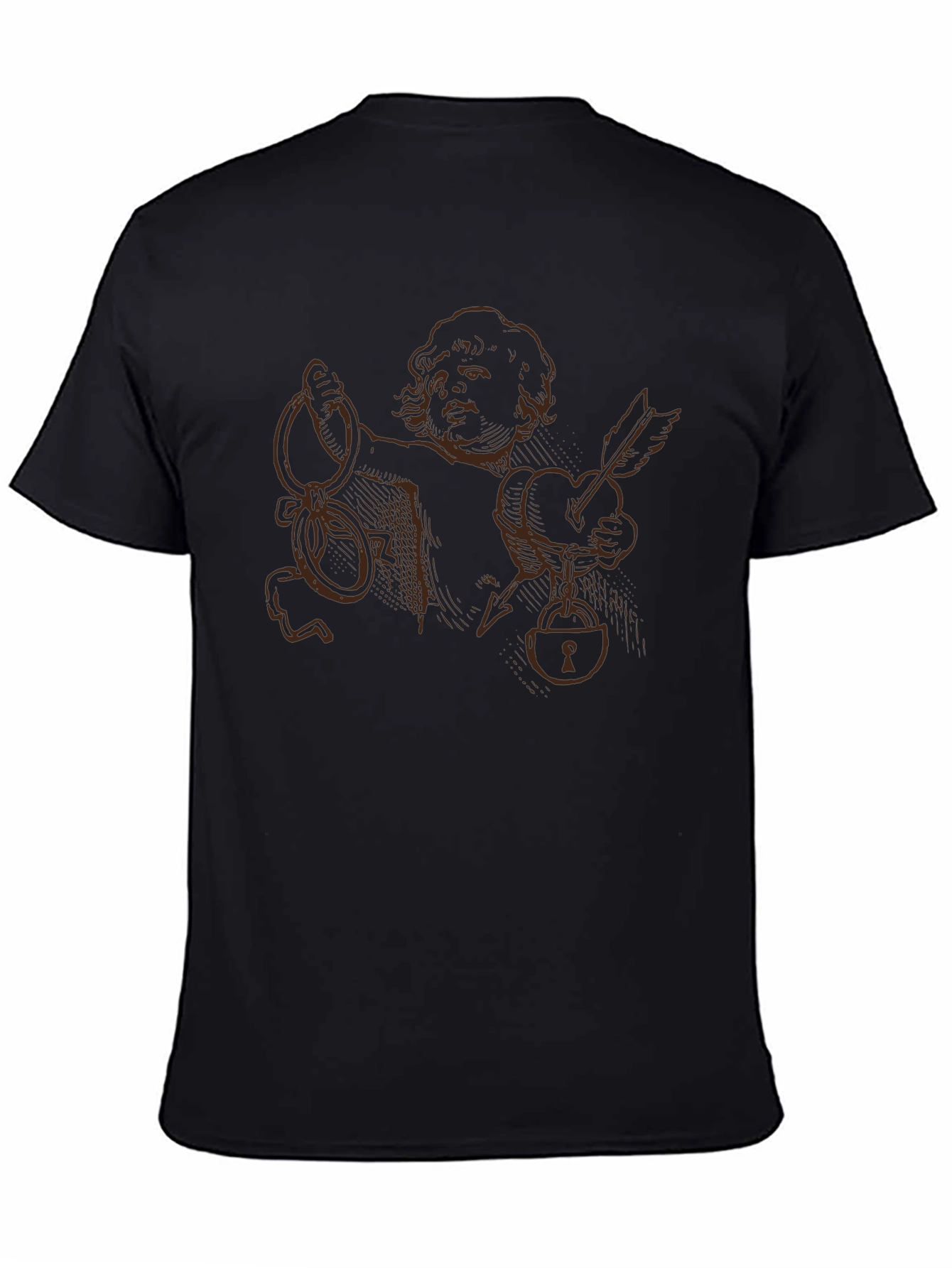 Cupid Heart Lock T-Shirt - Unique Graphic Tee