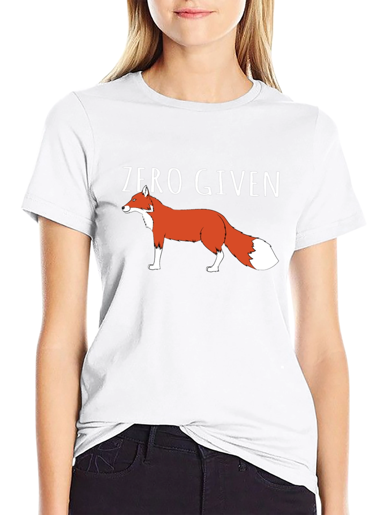 Zero Given Fox Graphic Tee - Mens Black T-Shirt
