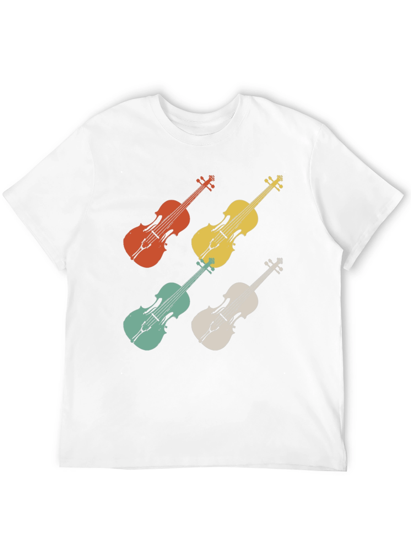 Retro Violin T-Shirt - Musical Instrument Tee