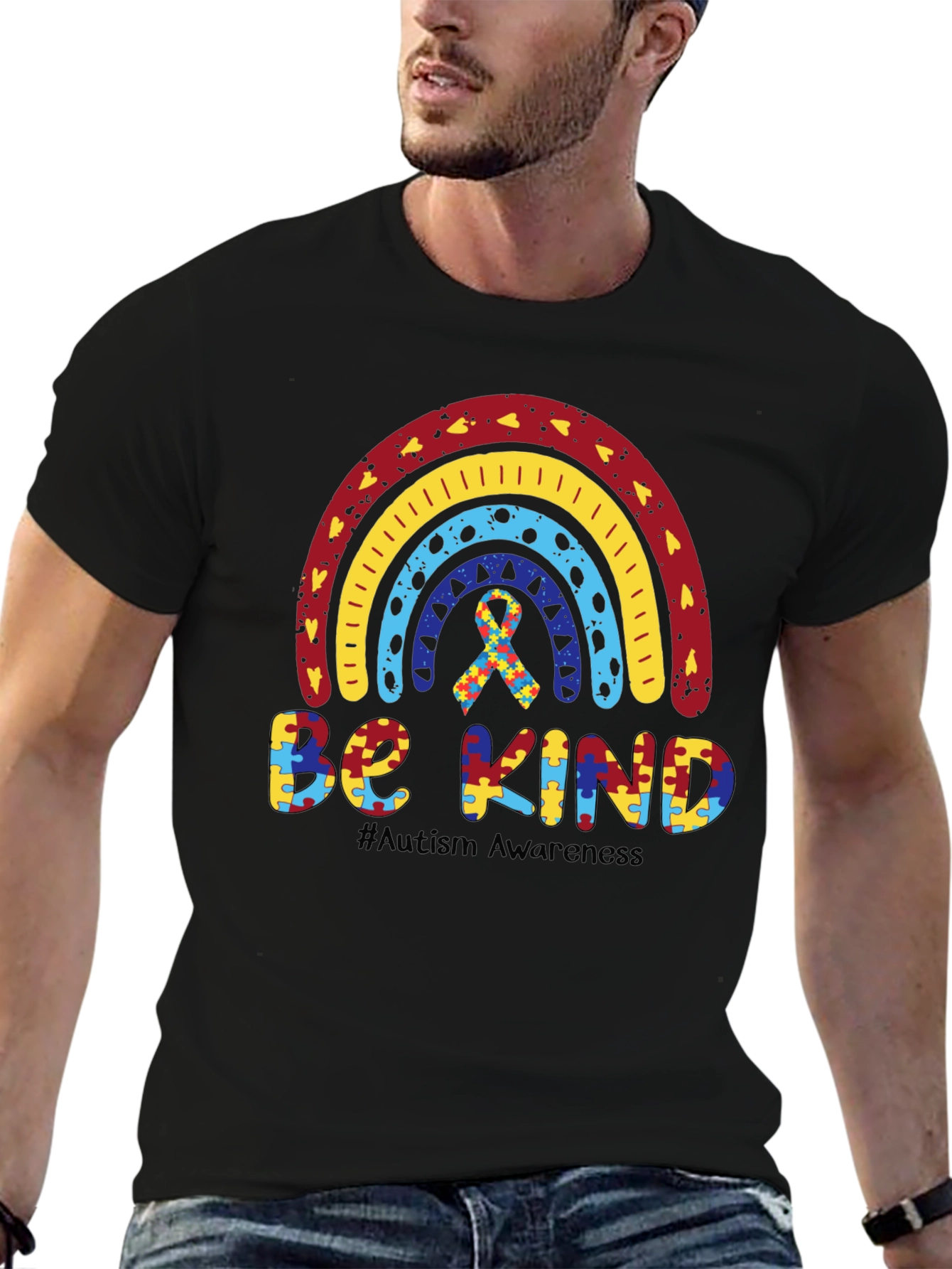 Autism Awareness Rainbow Be Kind T-Shirt