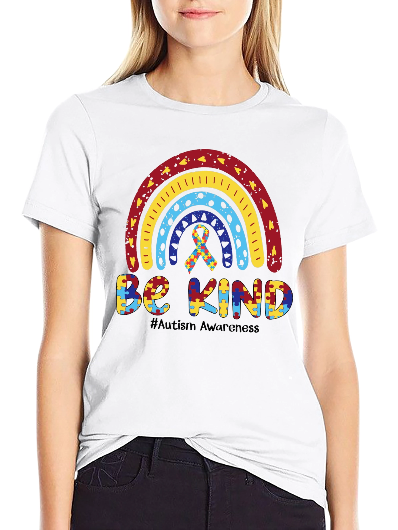 Autism Awareness Rainbow Be Kind T-Shirt