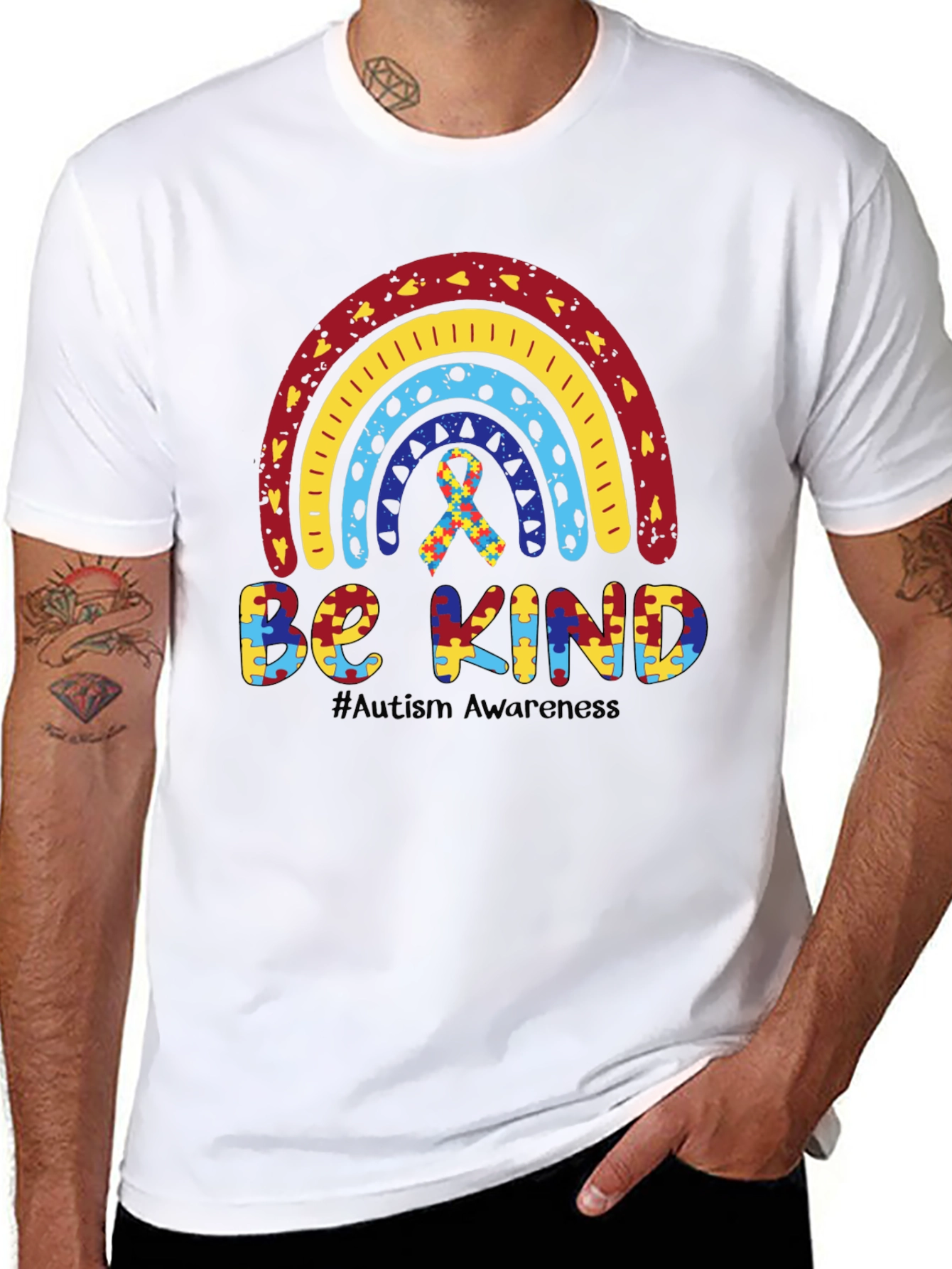 Autism Awareness Rainbow Be Kind T-Shirt