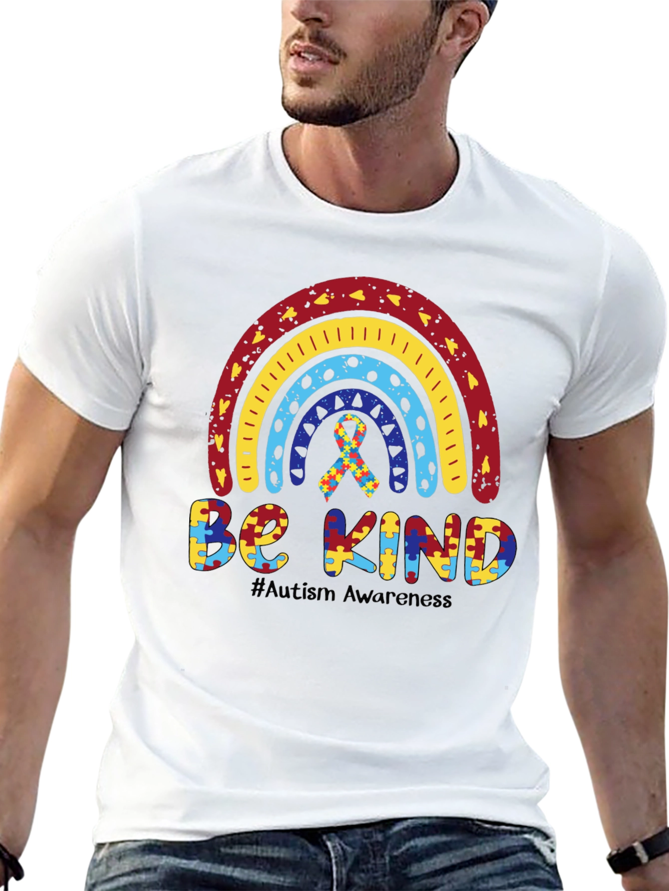Autism Awareness Rainbow Be Kind T-Shirt