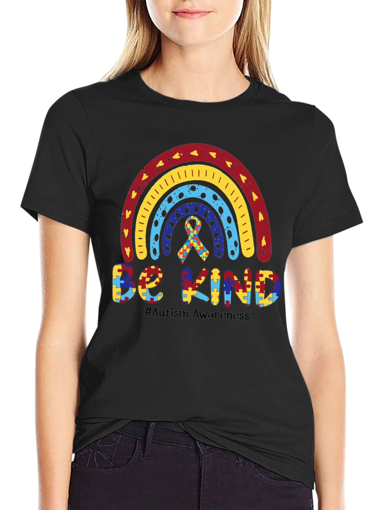 Autism Awareness Rainbow Be Kind T-Shirt