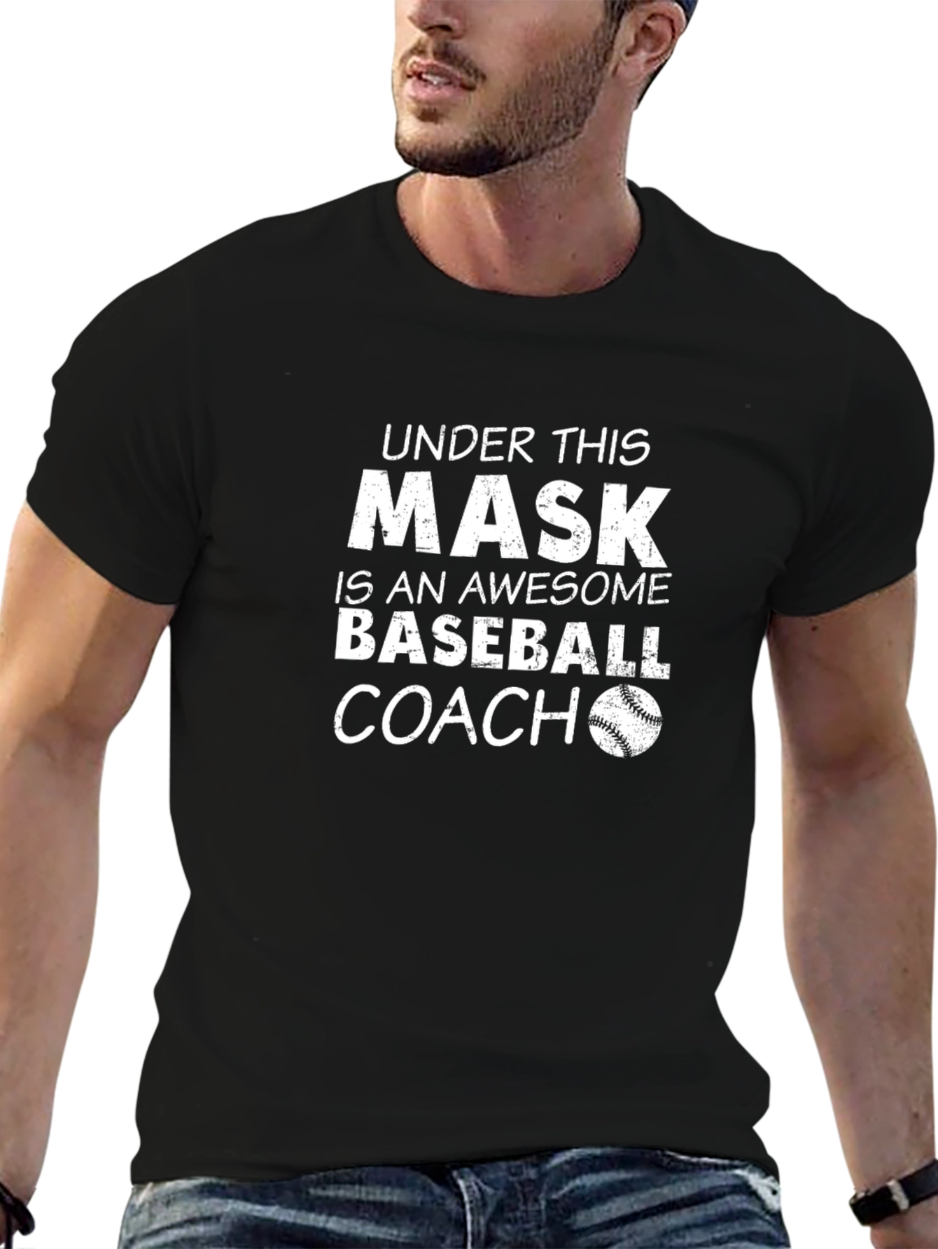 Awesome Baseball Coach Mask T-Shirt