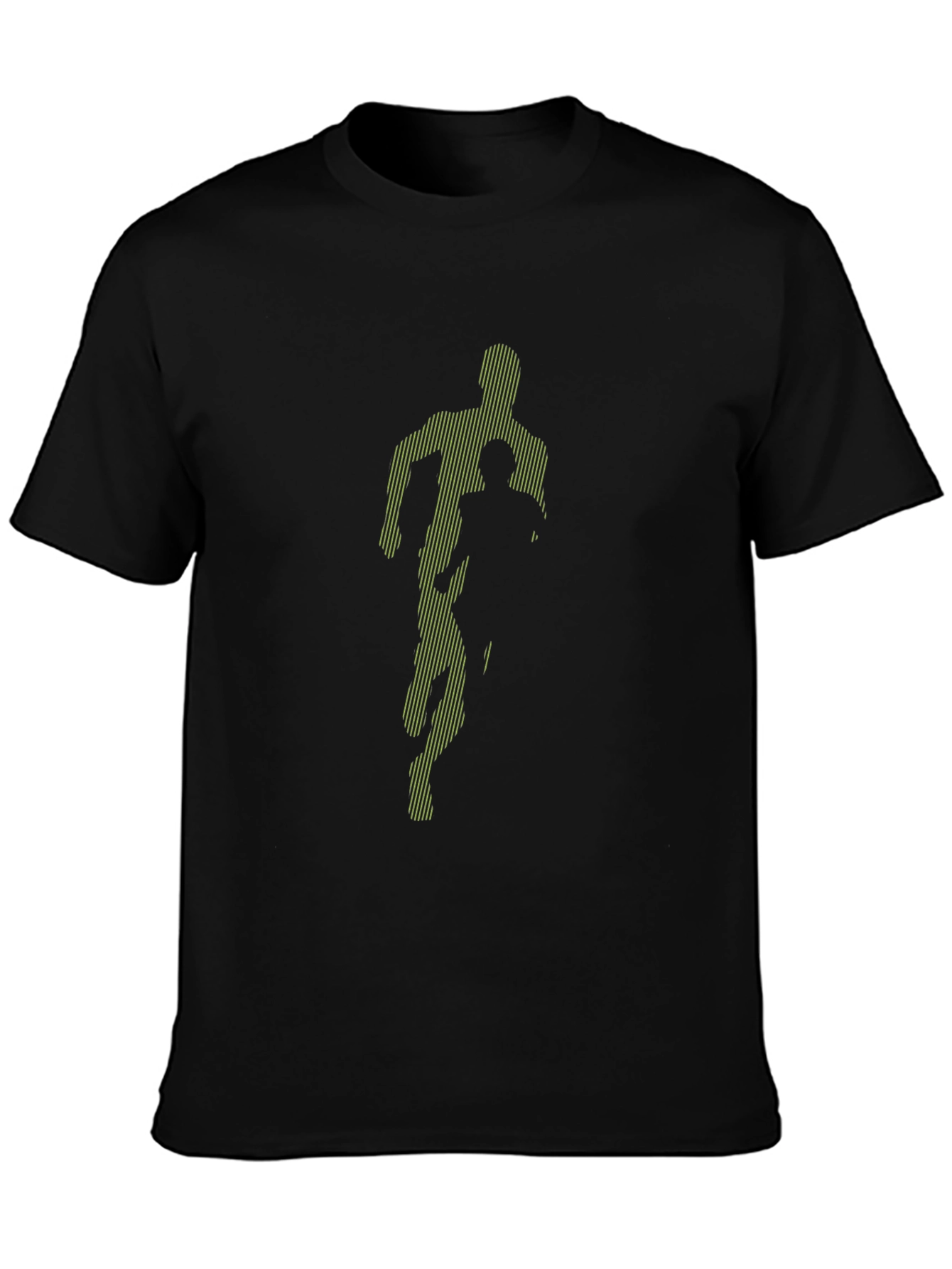 Running Man Graphic Tee - Black