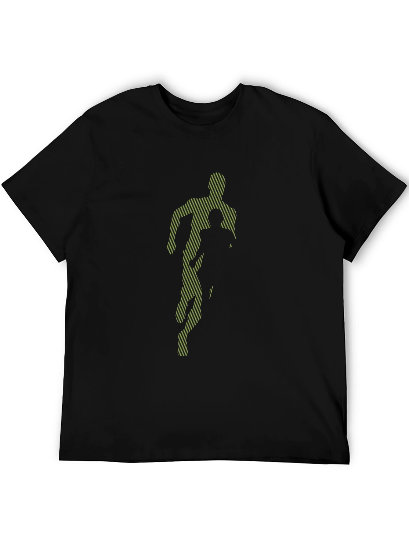 Running Man Graphic Tee - Black
