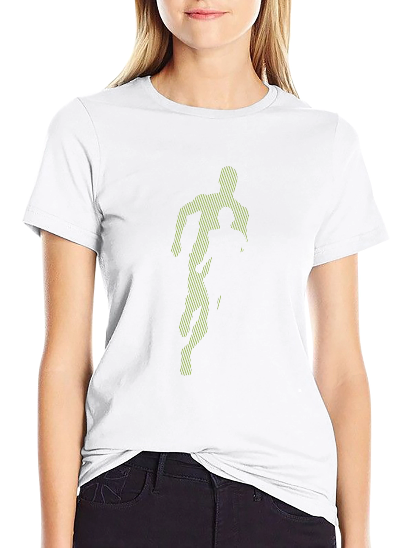 Running Man Graphic Tee - Black
