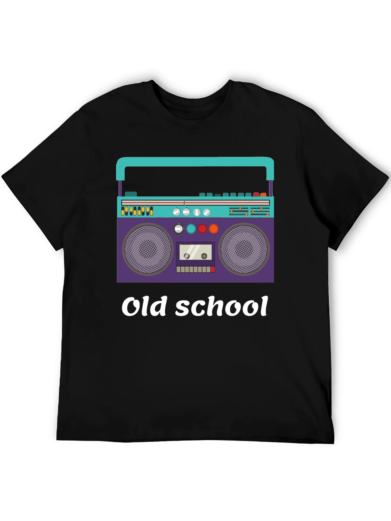 Retro Boombox Old School Graphic T-Shirt