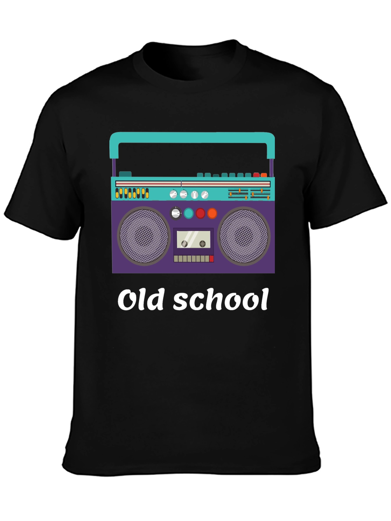Retro Boombox Old School Graphic T-Shirt