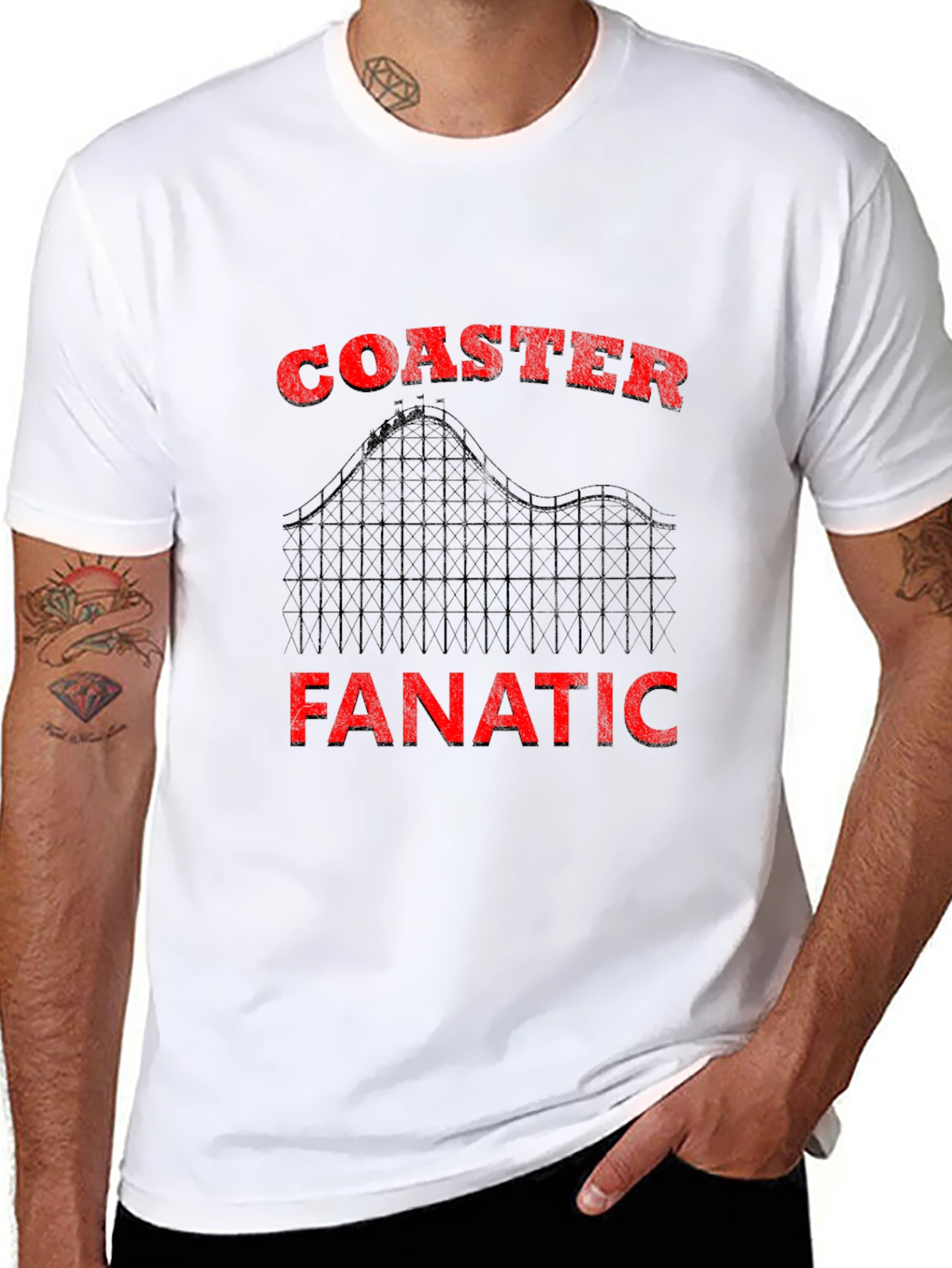 Coaster Fanatic T-Shirt - Roller Coaster Enthusiast Apparel