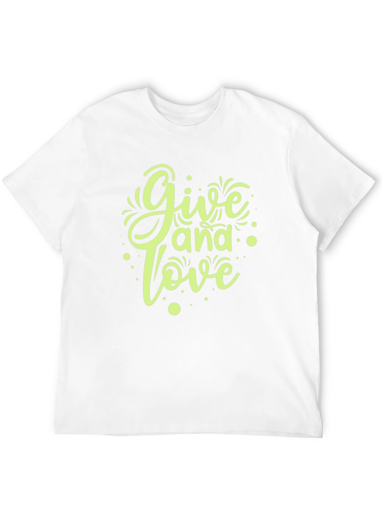 Give and Love Graphic Tee - Black Casual T-Shirt