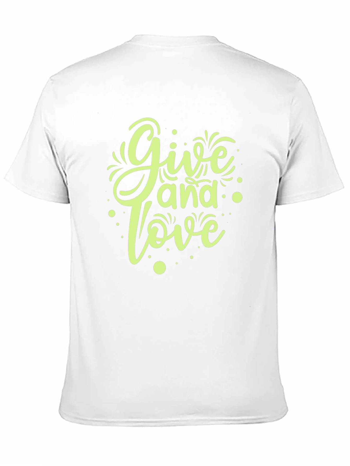 Give and Love Graphic Tee - Black Casual T-Shirt