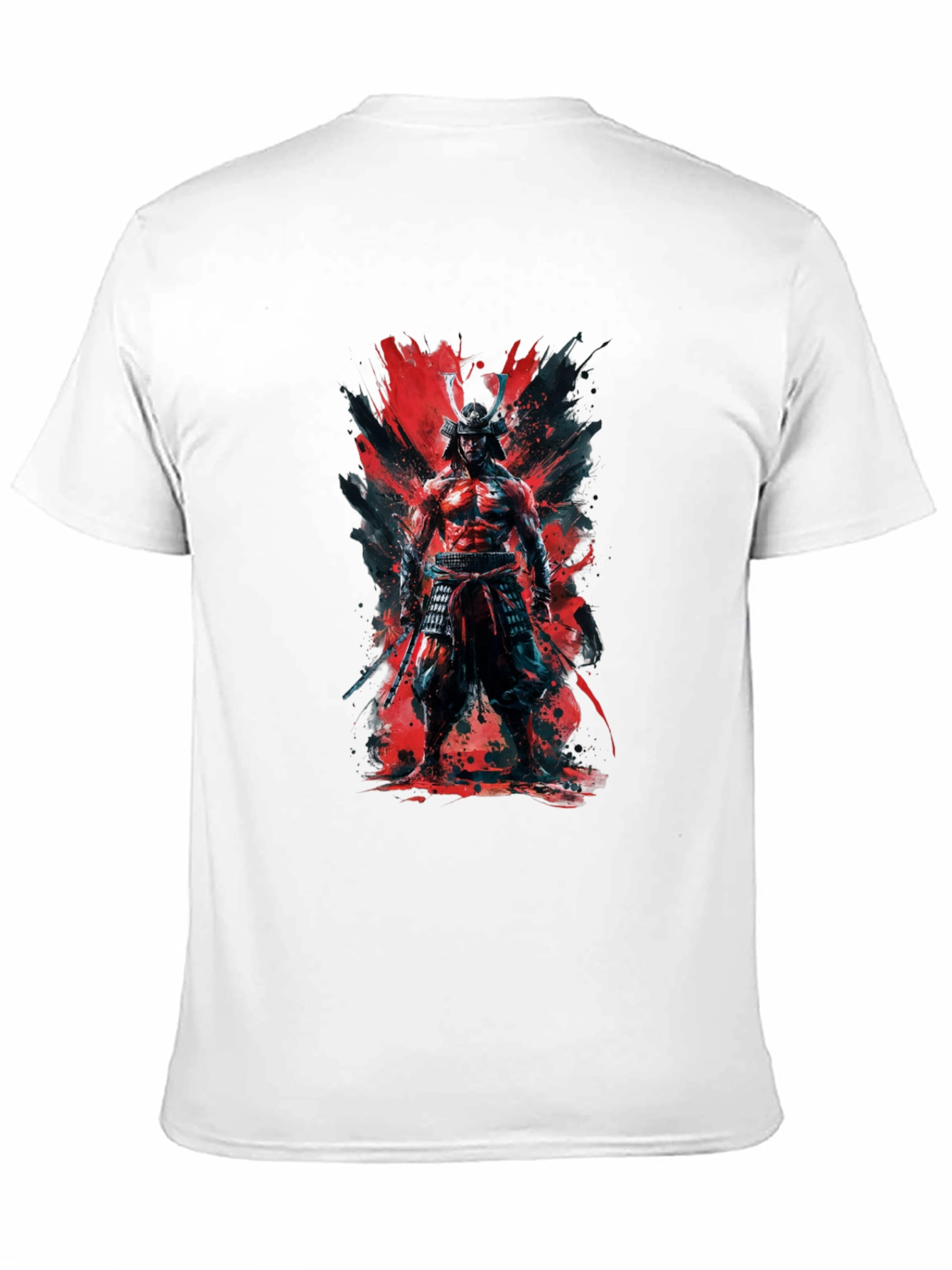 Samurai Warrior Graphic T-Shirt - Bold Black Tee