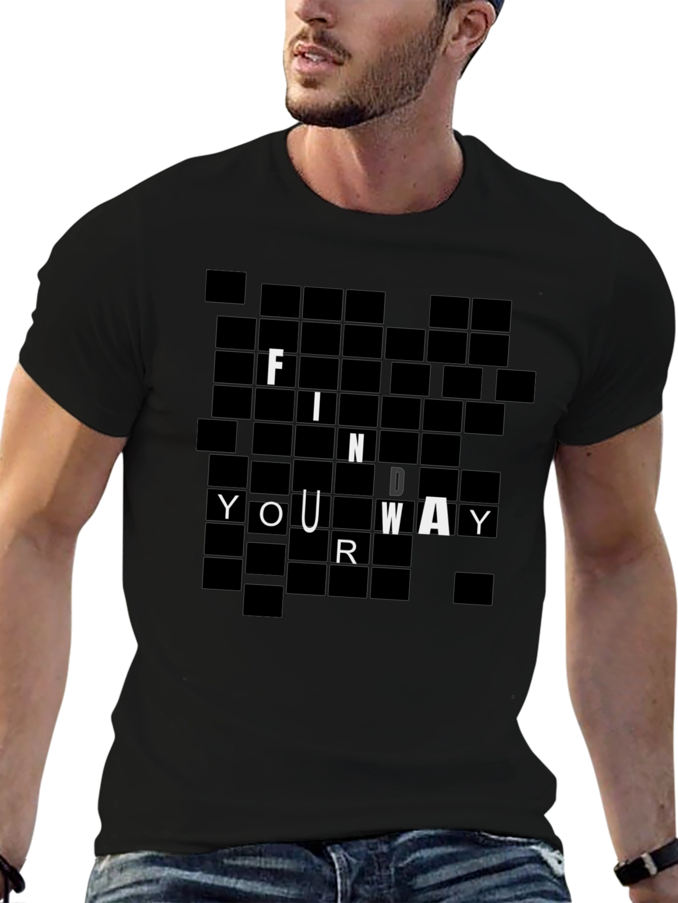 Find Your Way Black T-Shirt