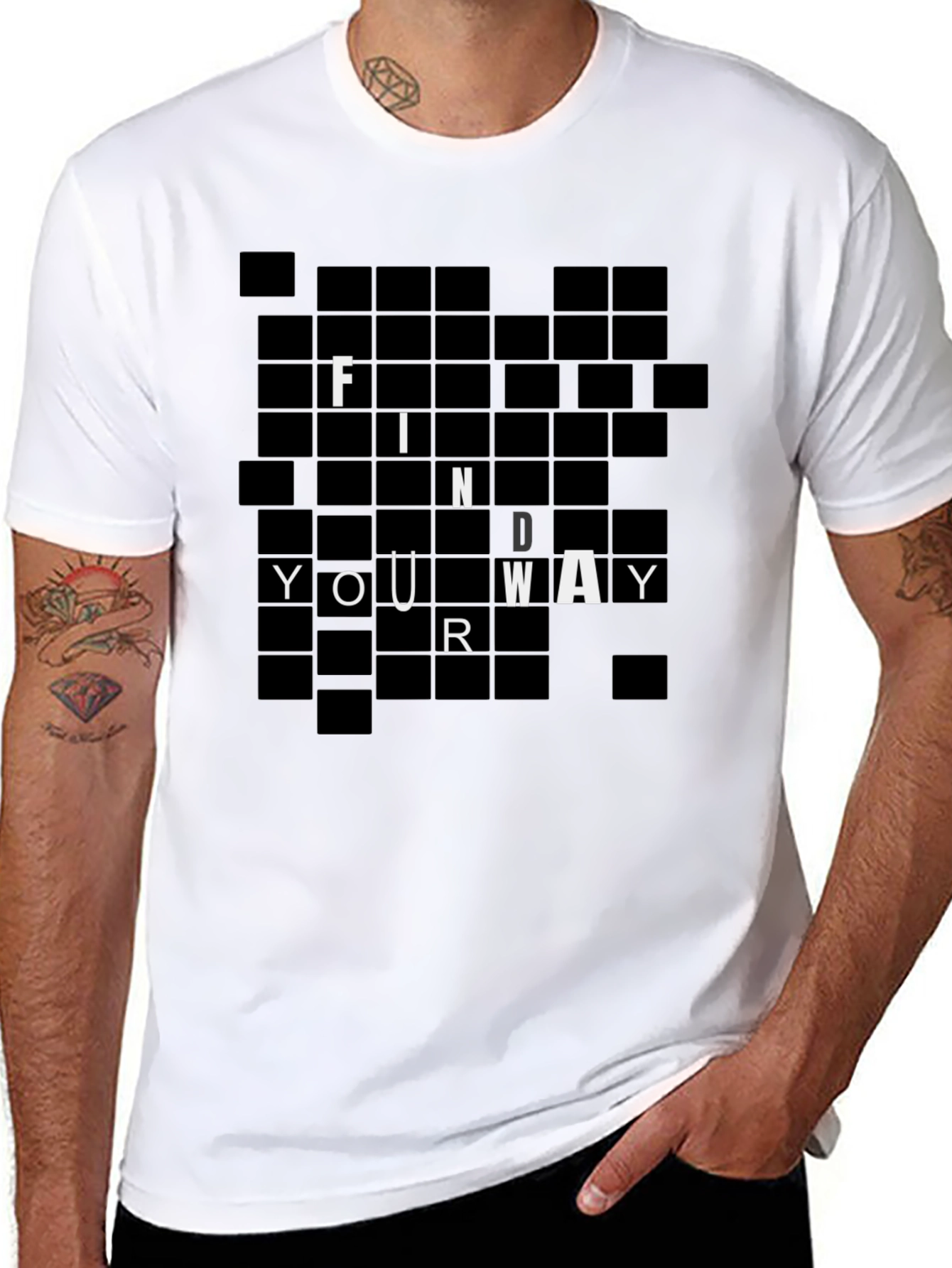 Find Your Way Black T-Shirt