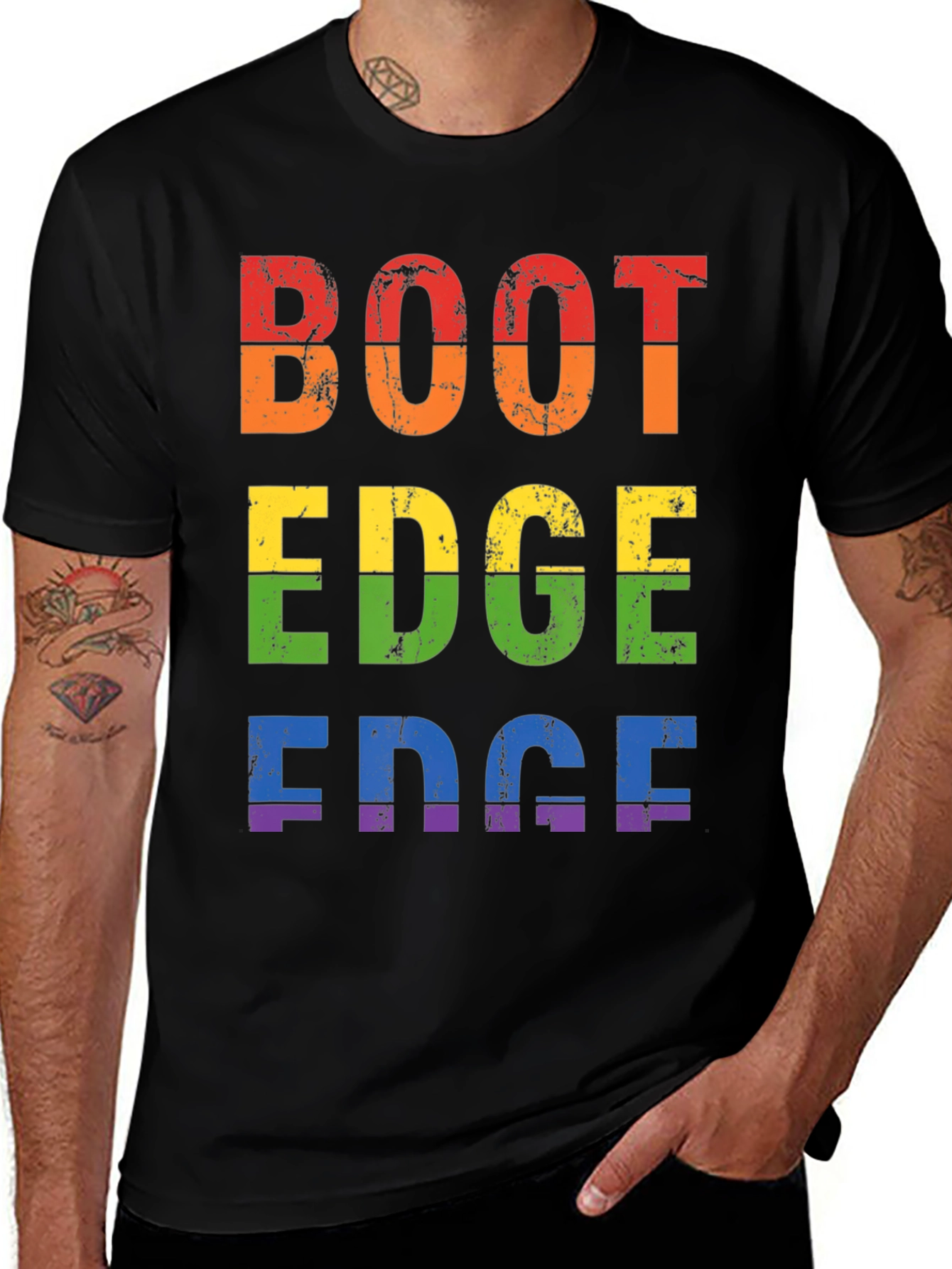 BOOT EDGE EDGE LGBTQ+ Pride T-Shirt