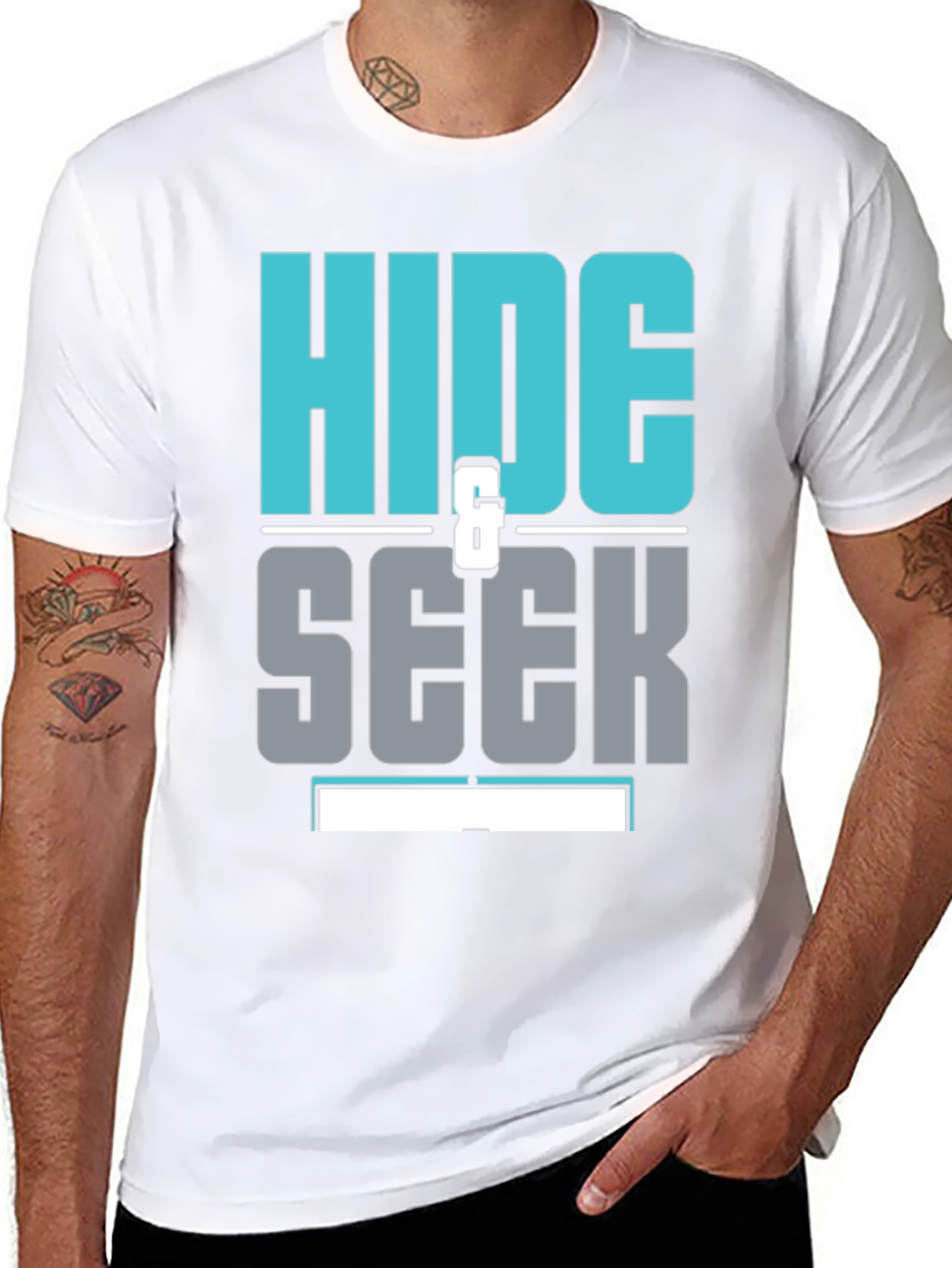 Hide & Seek Graphic Tee - Stylish Comfort